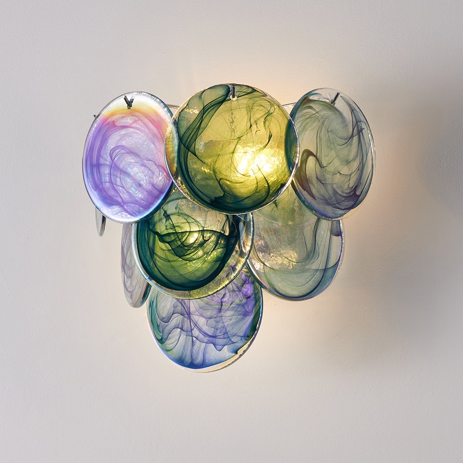 Vivelle Applique Murale Pétale en Verre Éthéré