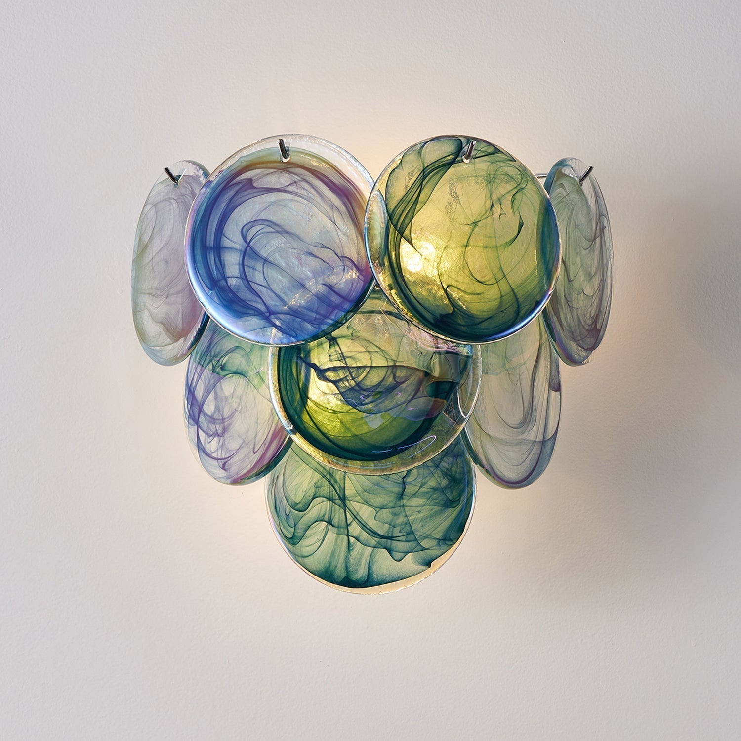 Vivelle Applique Murale Pétale en Verre Éthéré