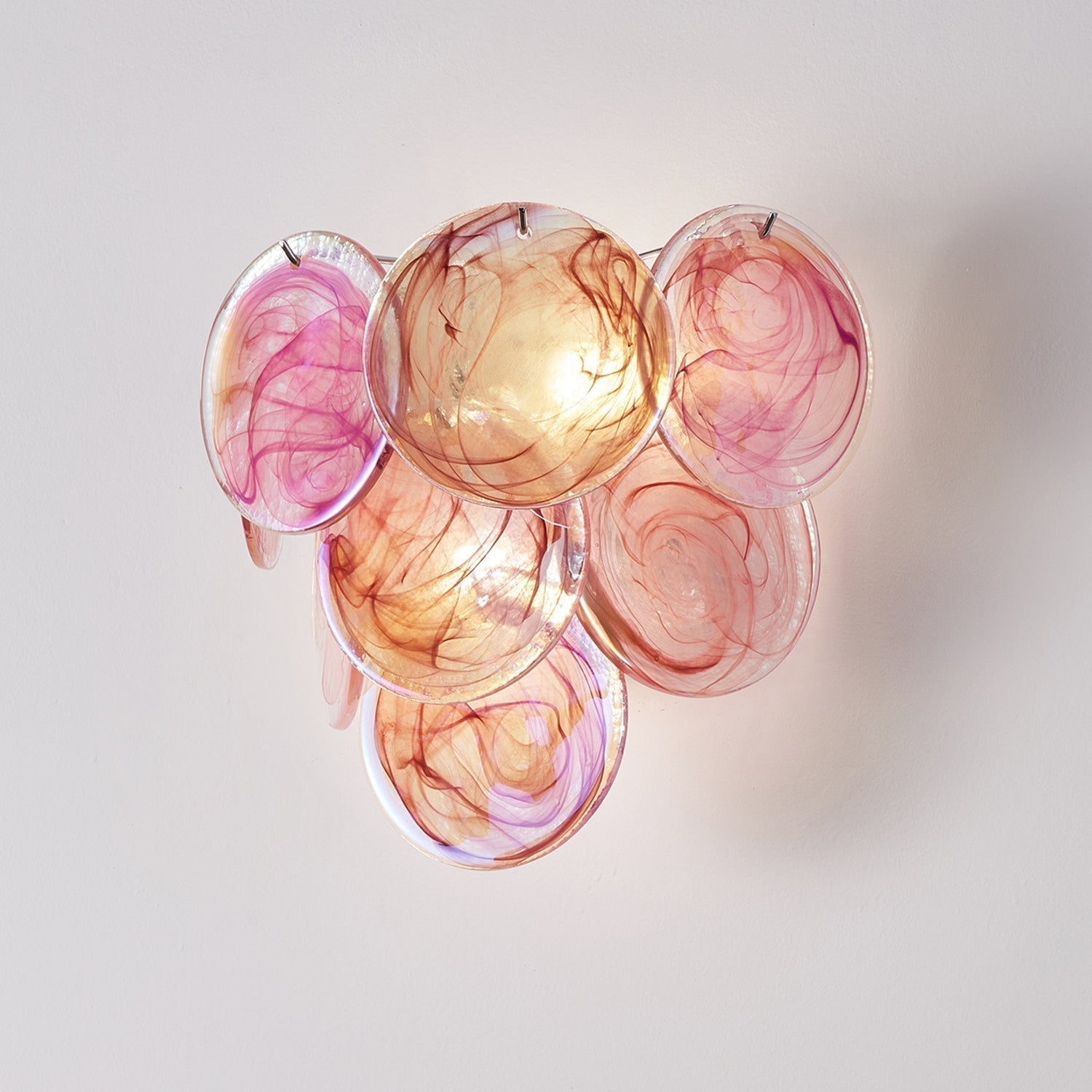 Vivelle Applique Murale Pétale en Verre Éthéré