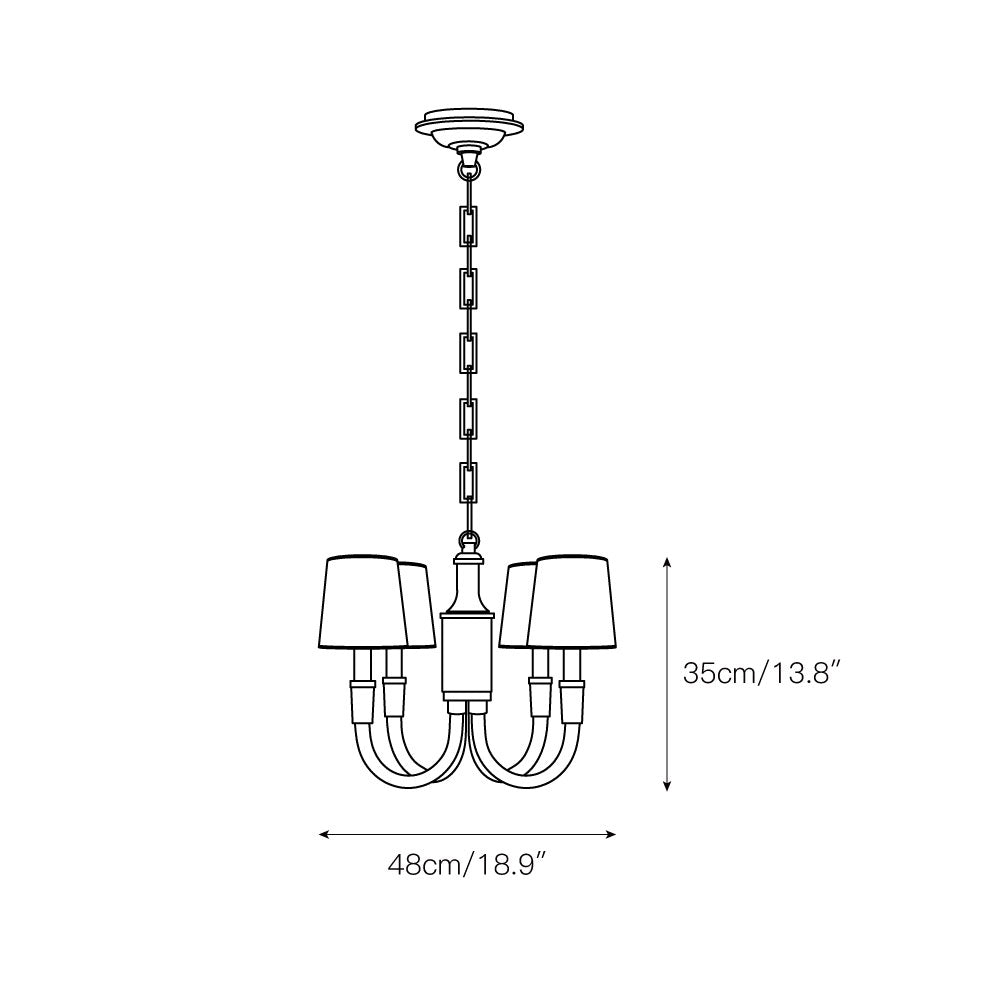 Syvinor Lustre Postmoderne Luxe Cristal Tissu