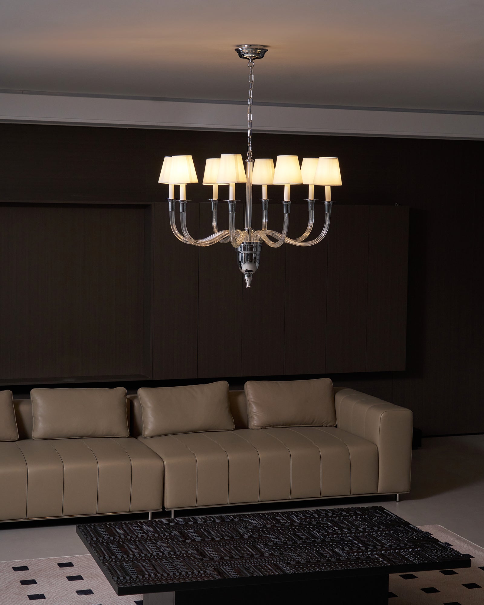 Syvinor Lustre Postmoderne Luxe Cristal Tissu