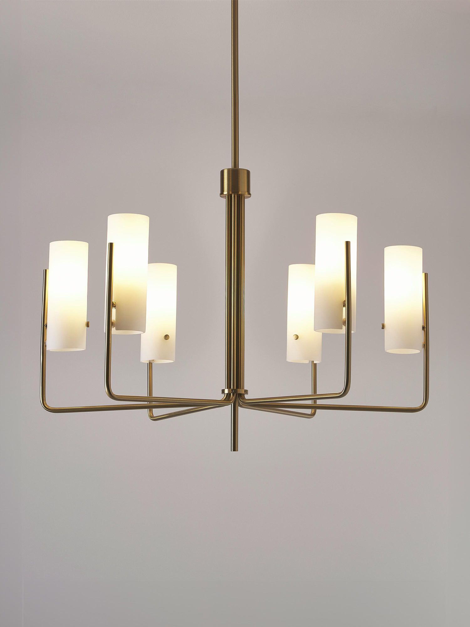 Ivraeus Lustre Vintage Industriel Laiton Verre