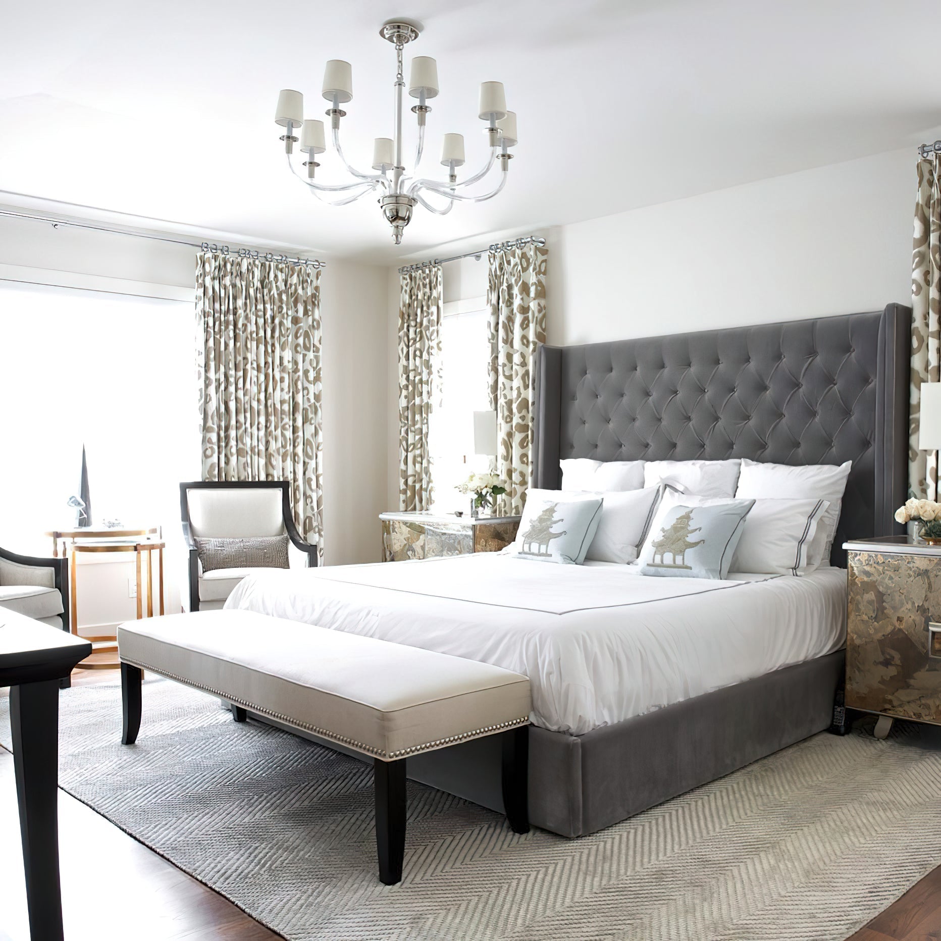 Syvinor Lustre Postmoderne Luxe Cristal Tissu