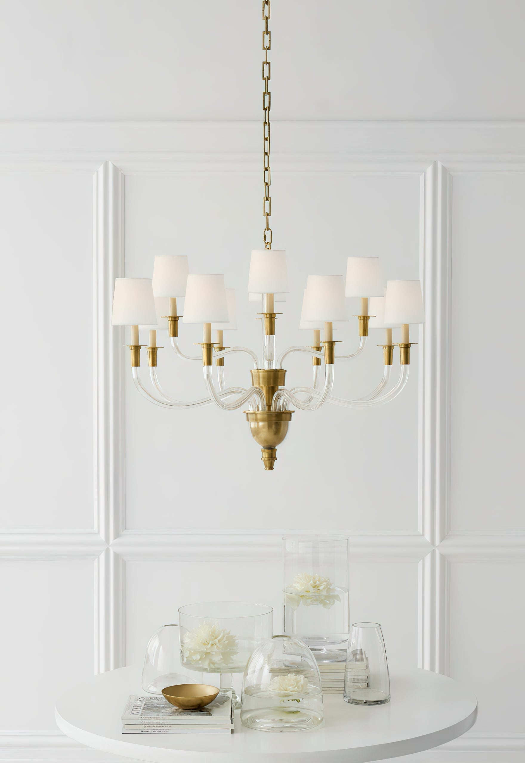 Syvinor Lustre Postmoderne Luxe Cristal Tissu