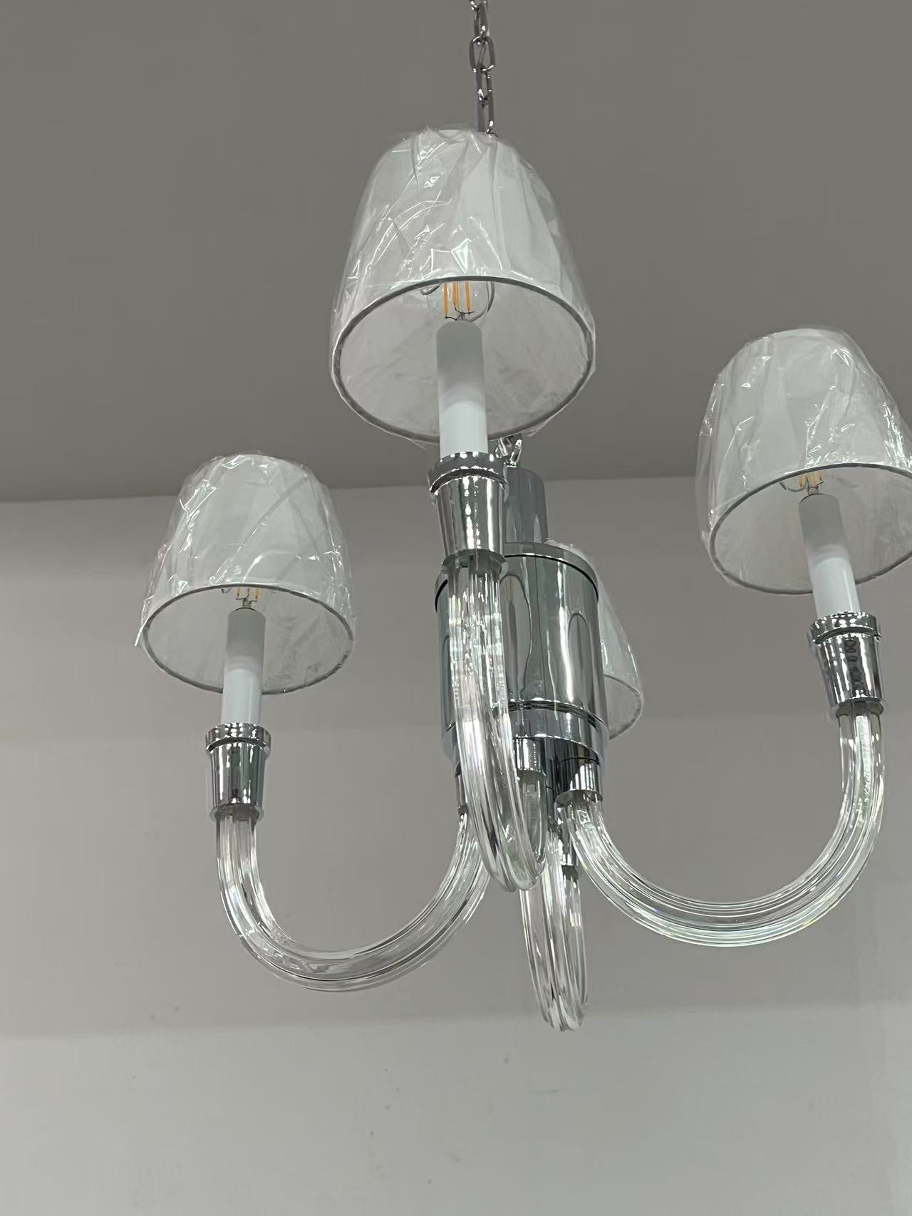 Syvinor Lustre Postmoderne Luxe Cristal Tissu