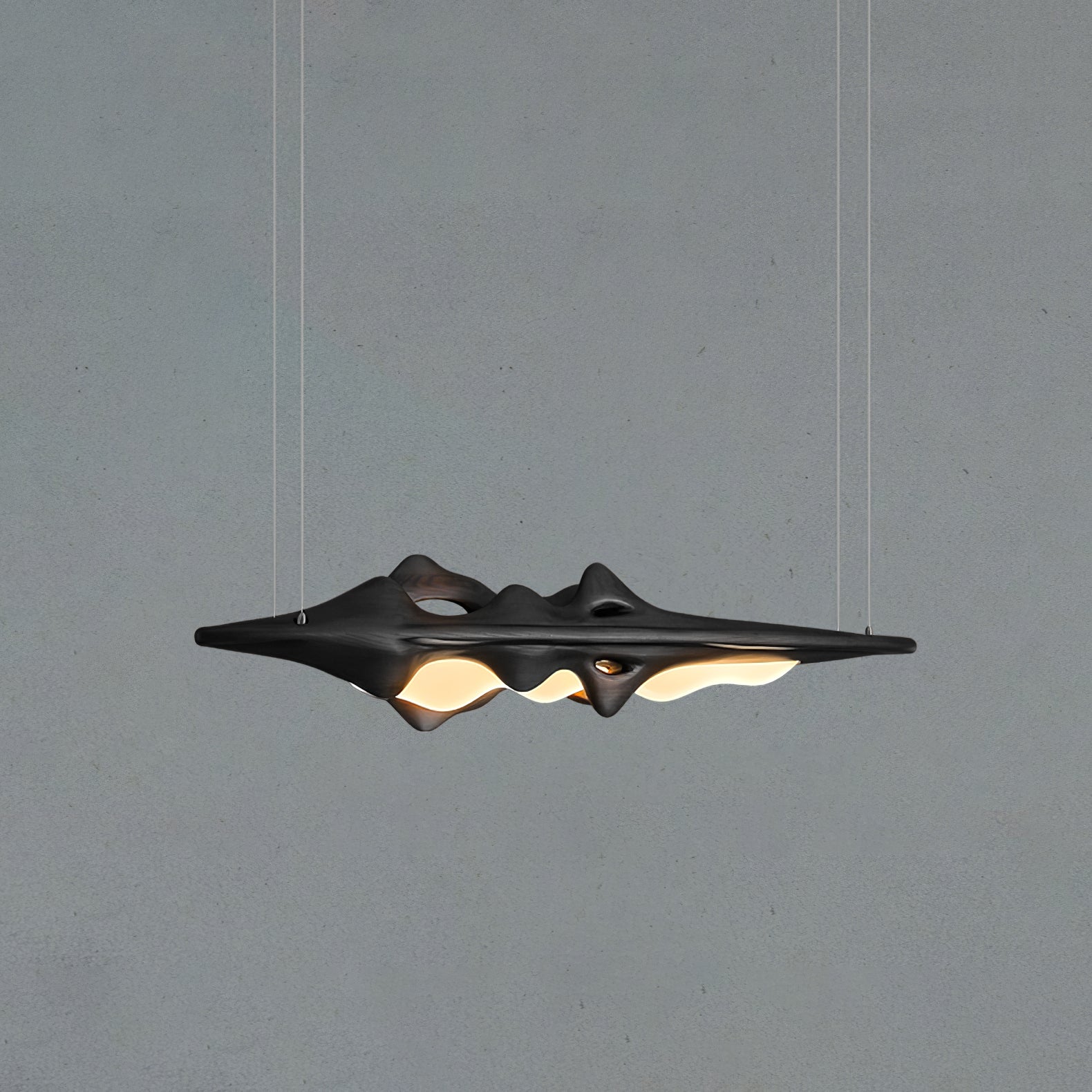 Ulsorira Lampe Suspendue en Bois Topographique