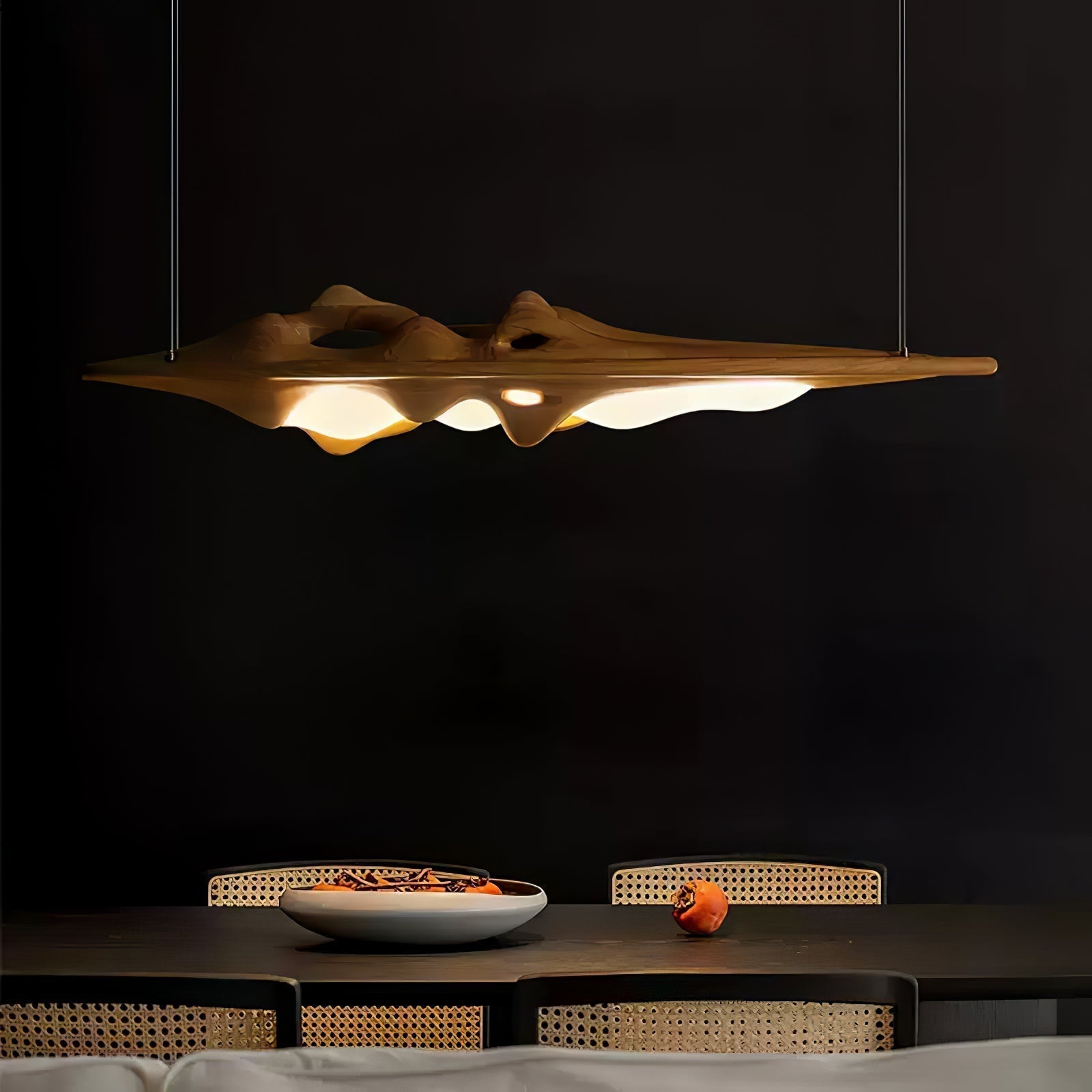 Ulsorira Lampe Suspendue en Bois Topographique
