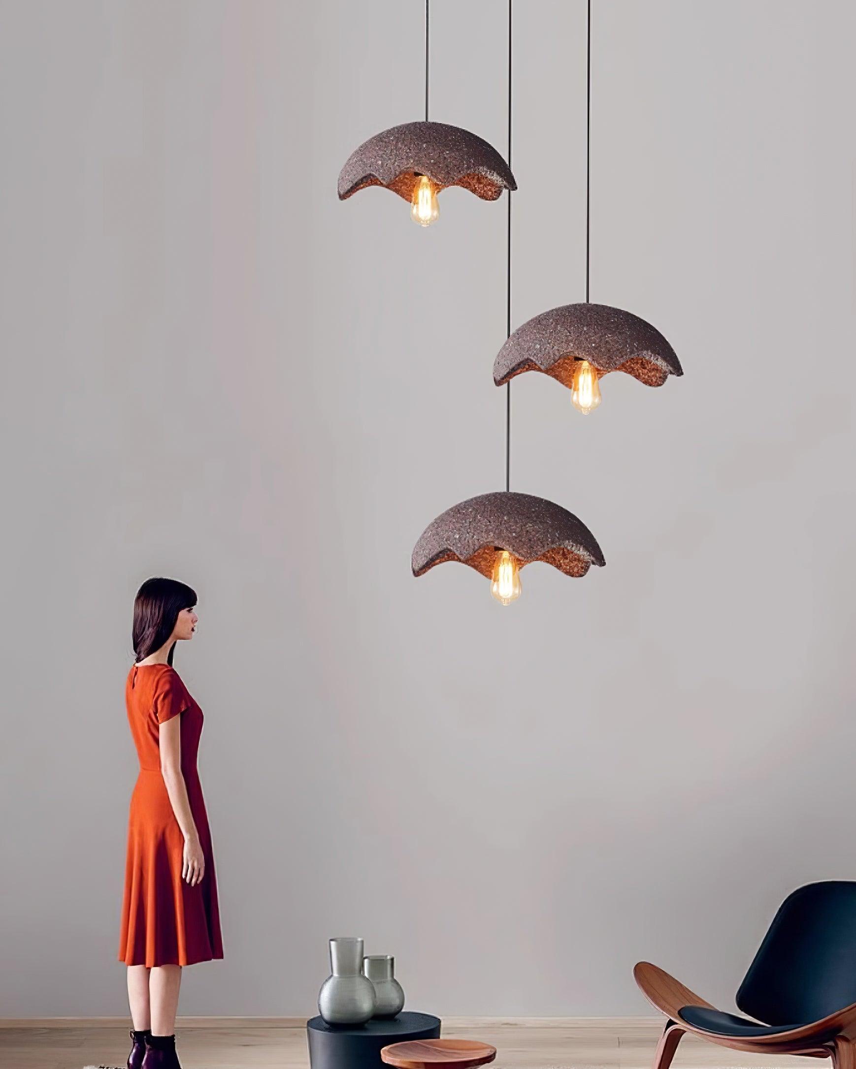 Zuko Suspension Évasée Texturée Organique