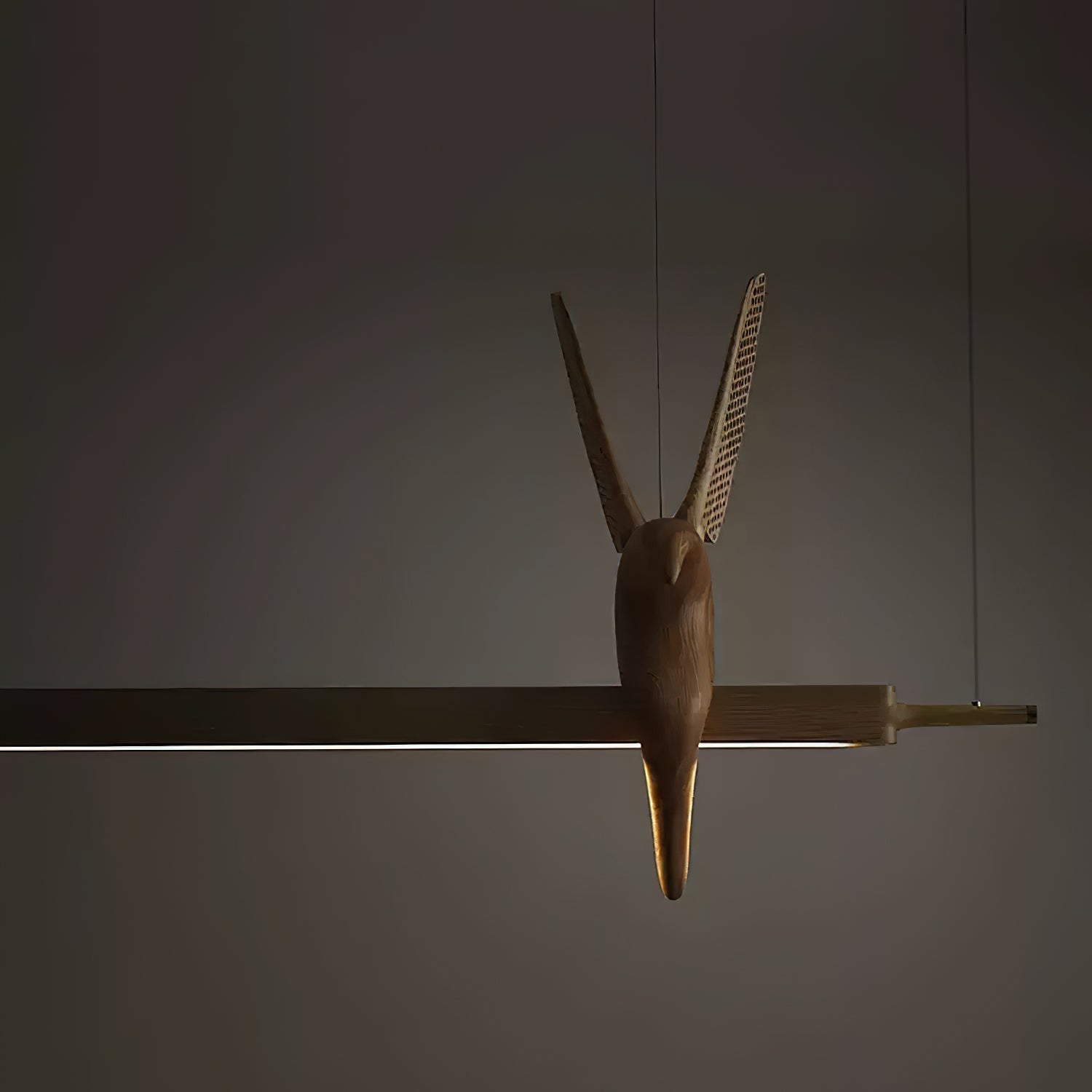 Varinisra Sculptural Oak Pendant Light