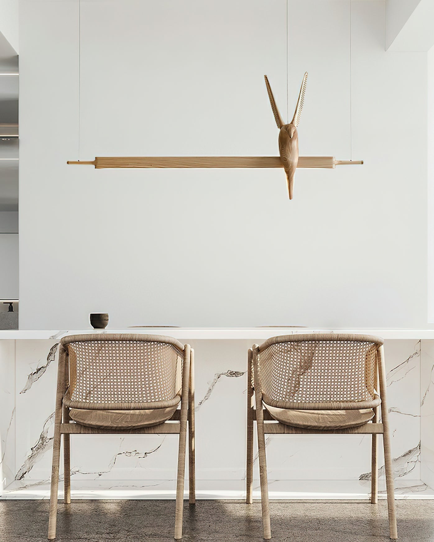 Varinisra Sculptural Oak Pendant Light
