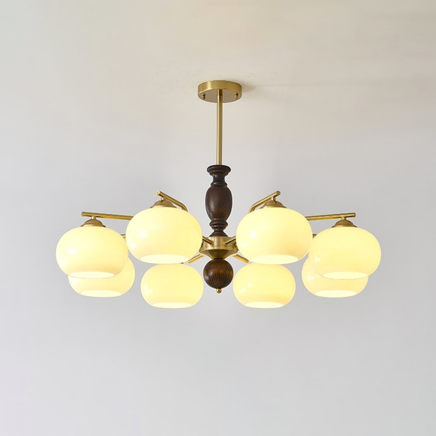 Aurora Lustre Noyer Beige Sphère