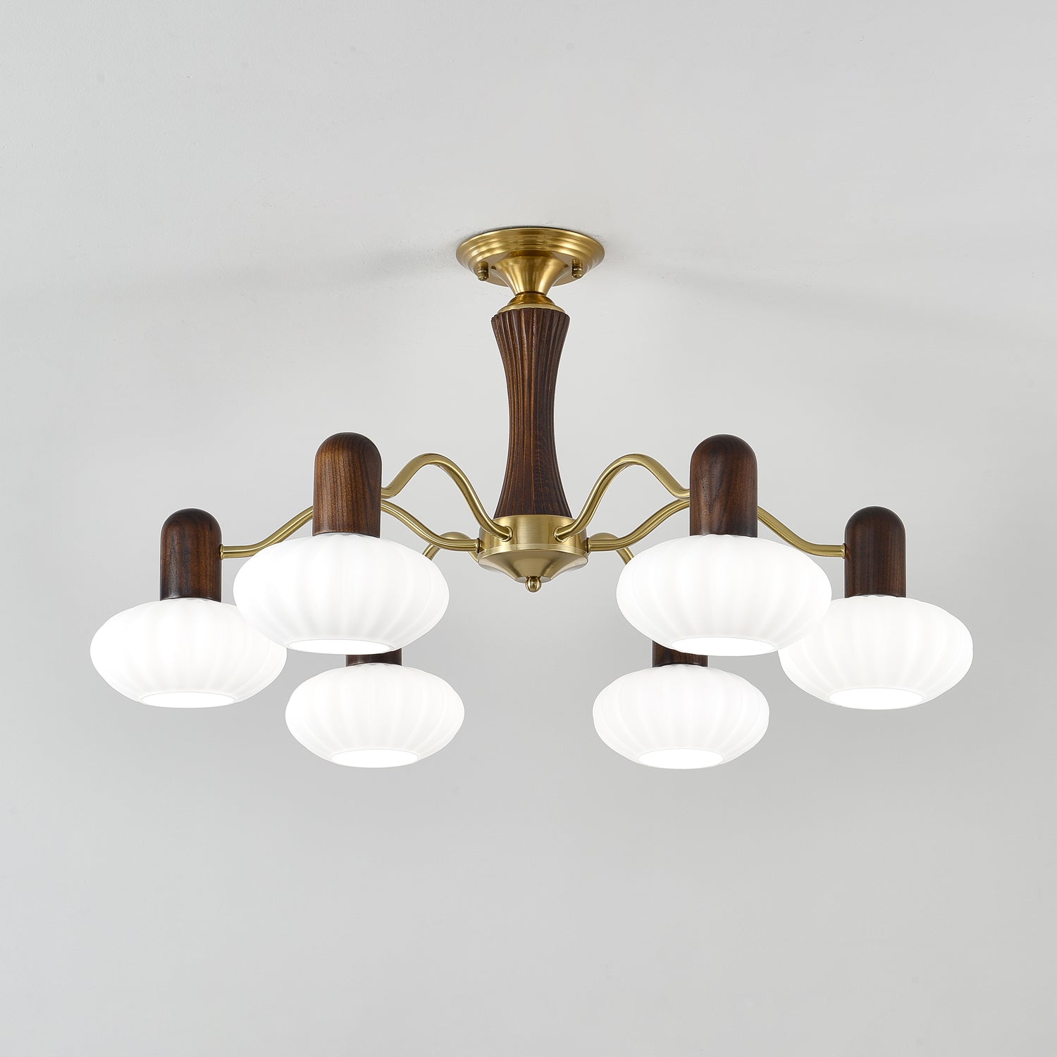 Aurora Lustre Noyer Embrassement Blanc Finition