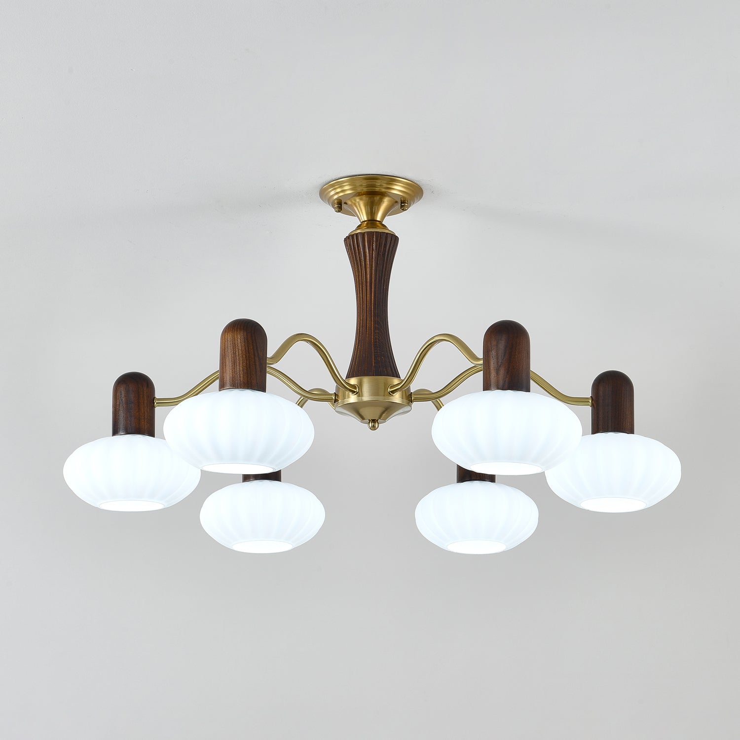 Aurora Lustre Noyer Embrassement Blanc Finition