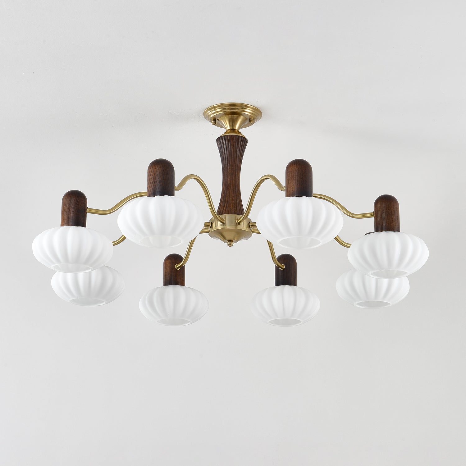 Aurora Lustre Noyer Embrassement Blanc Finition