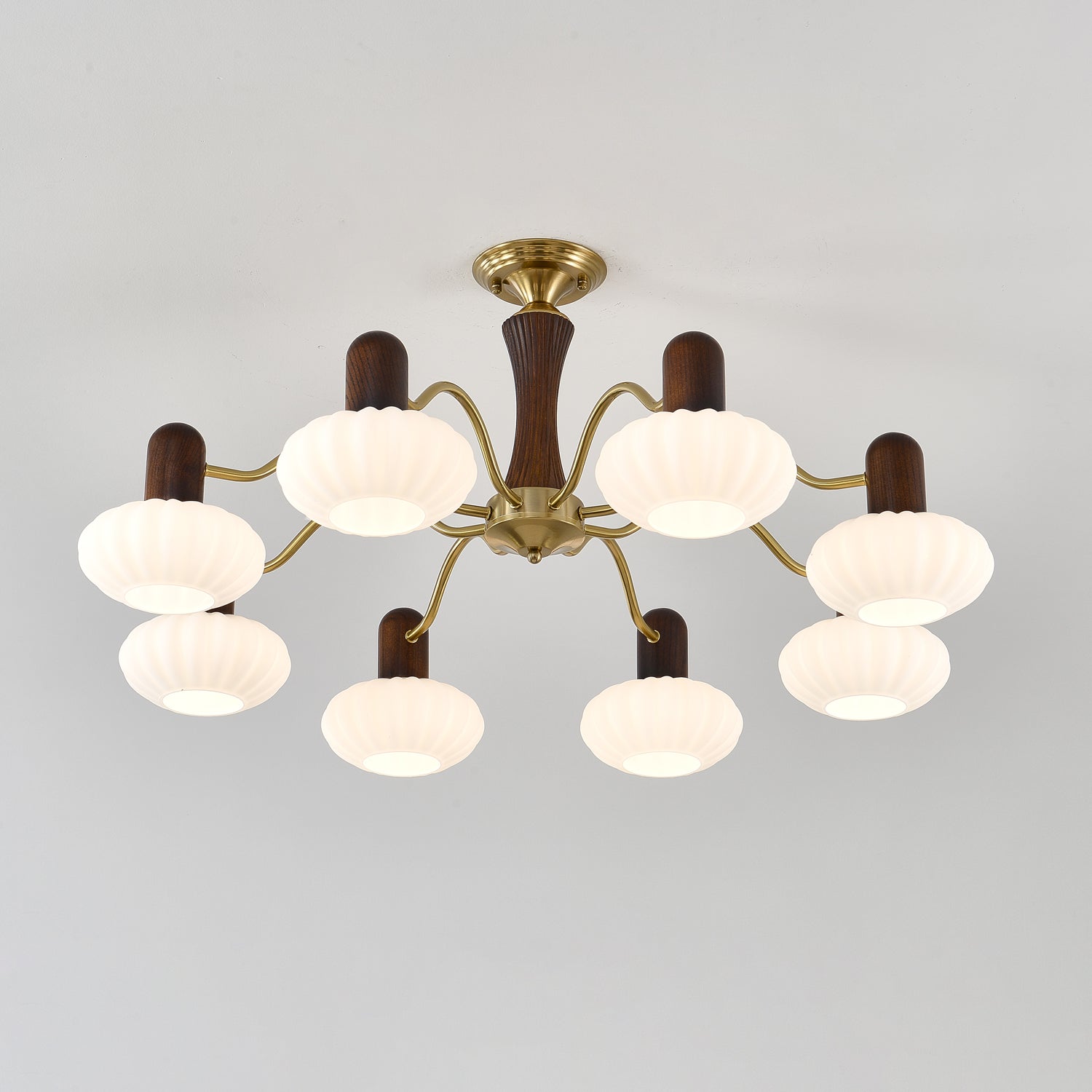 Aurora Lustre Noyer Embrassement Blanc Finition