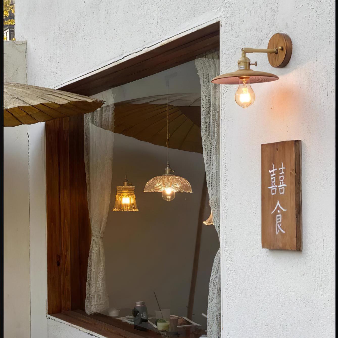 Arloxd Applique murale rustique en laiton
