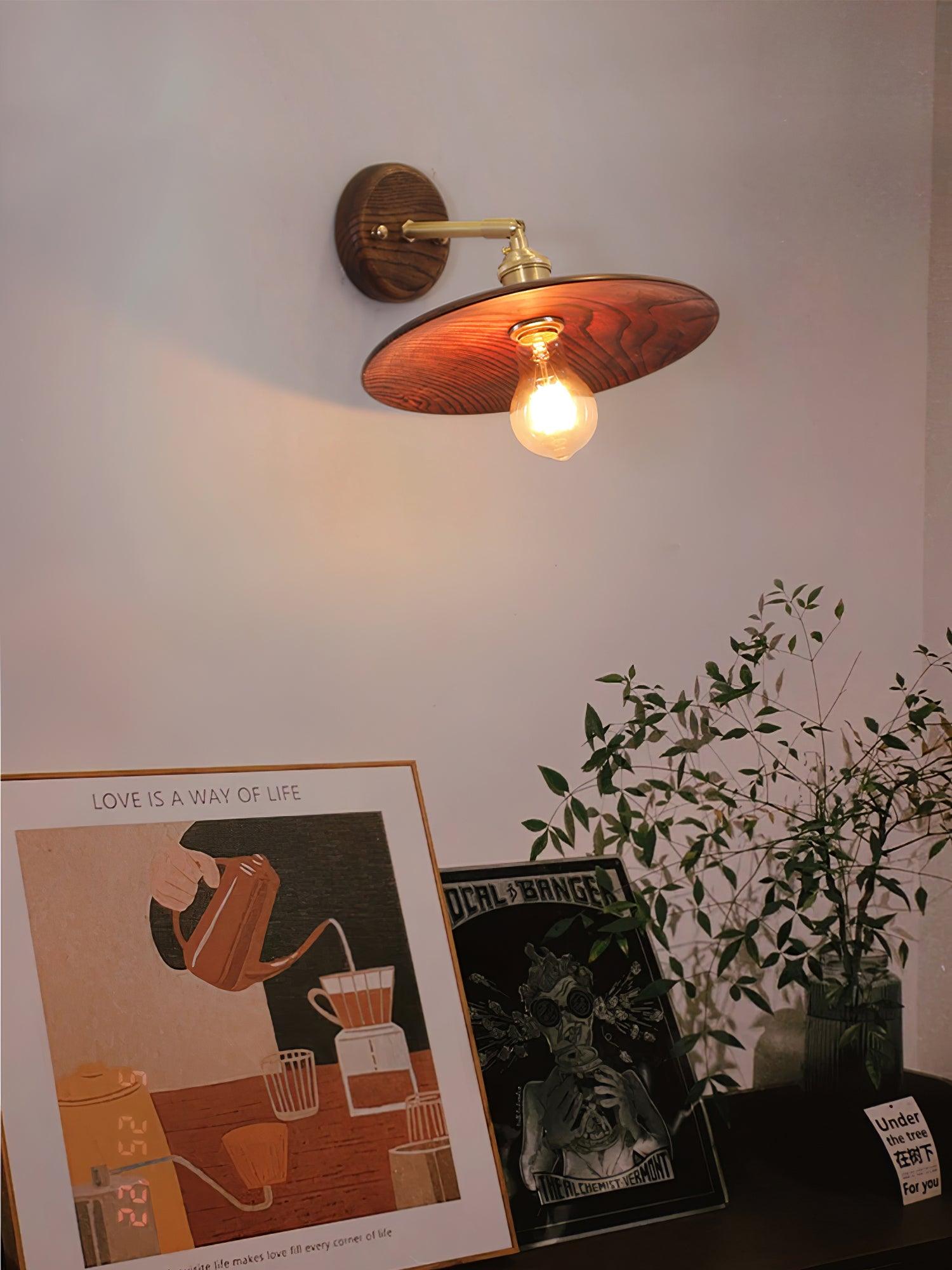 Arloxd Applique murale rustique en laiton