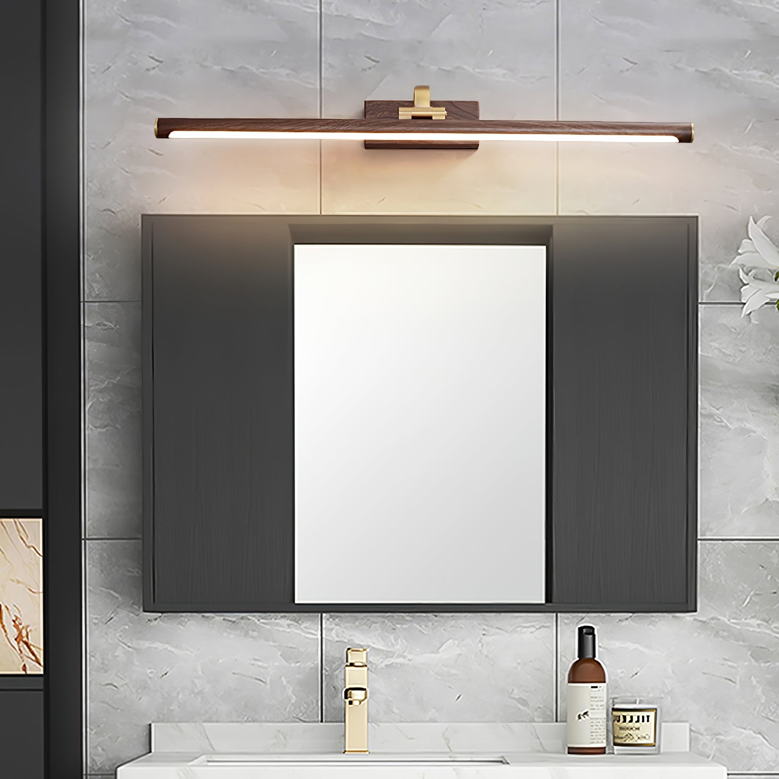 Lumare Applique murale minimaliste en laiton