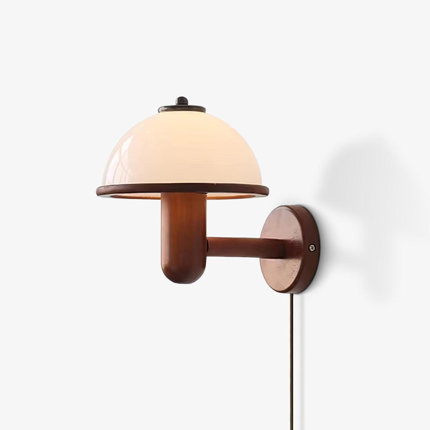 Lustra Wall Lamp Mushroom Wood