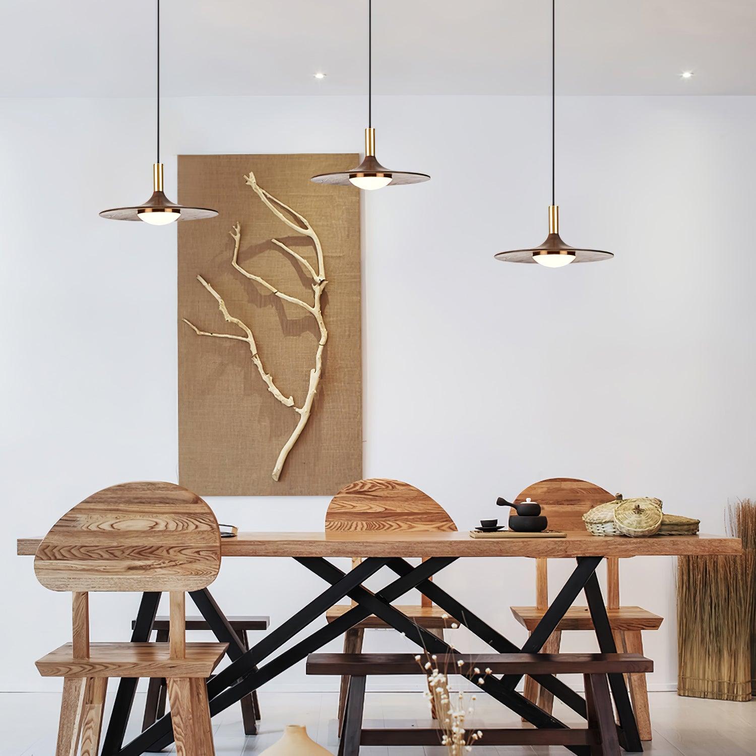 Blythe Suspension moderne en bois
