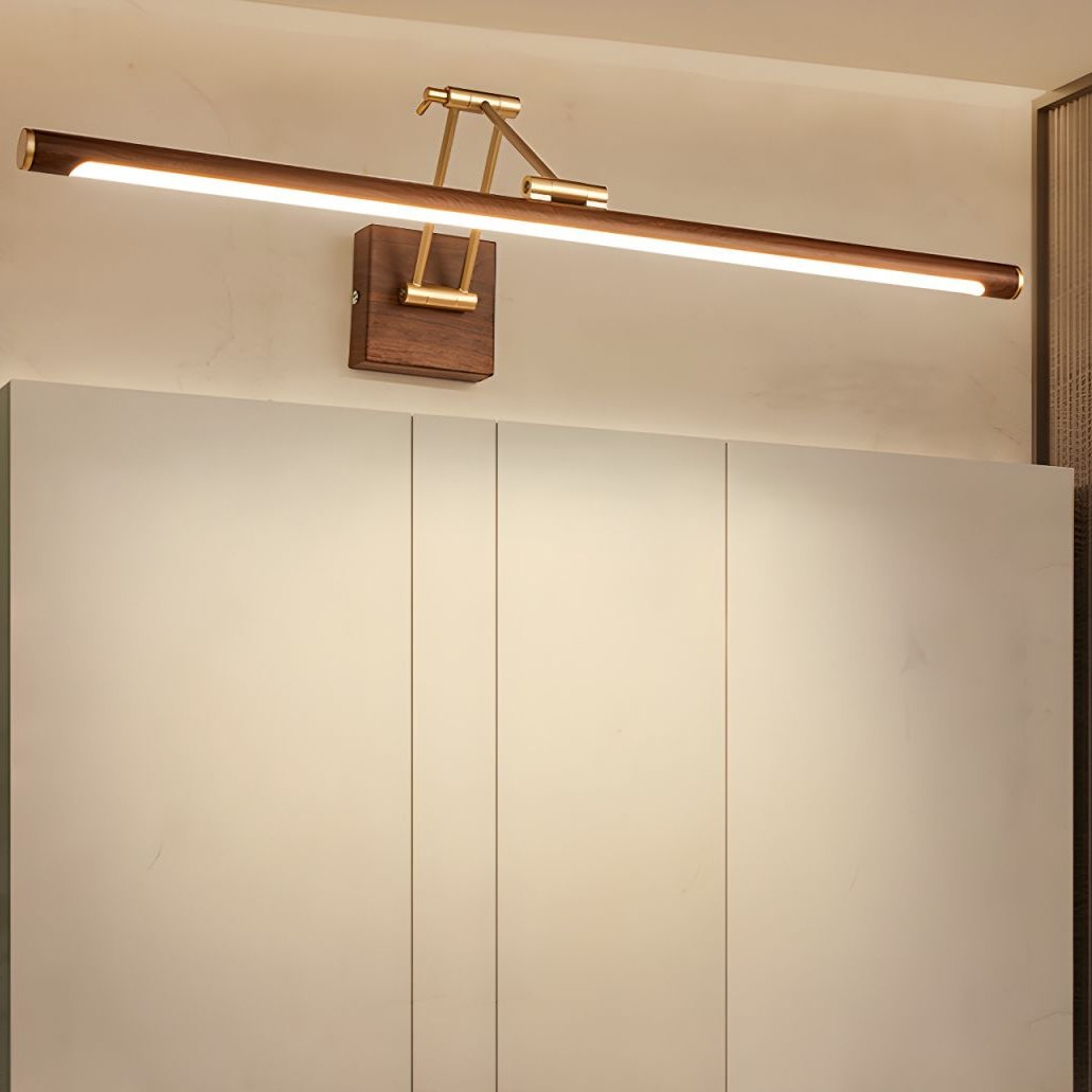 Arvararae Applique Murale Linéaire Ajustable en Noyer
