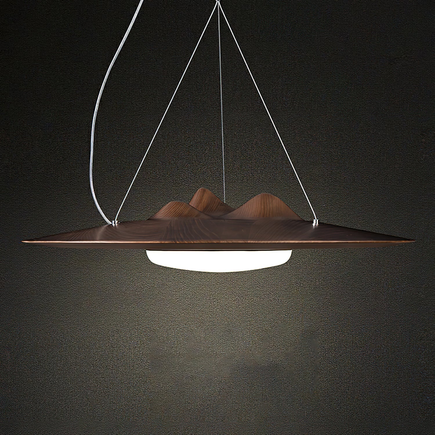 Vathea Premium Nordic Art Bois Pendentif Lampe