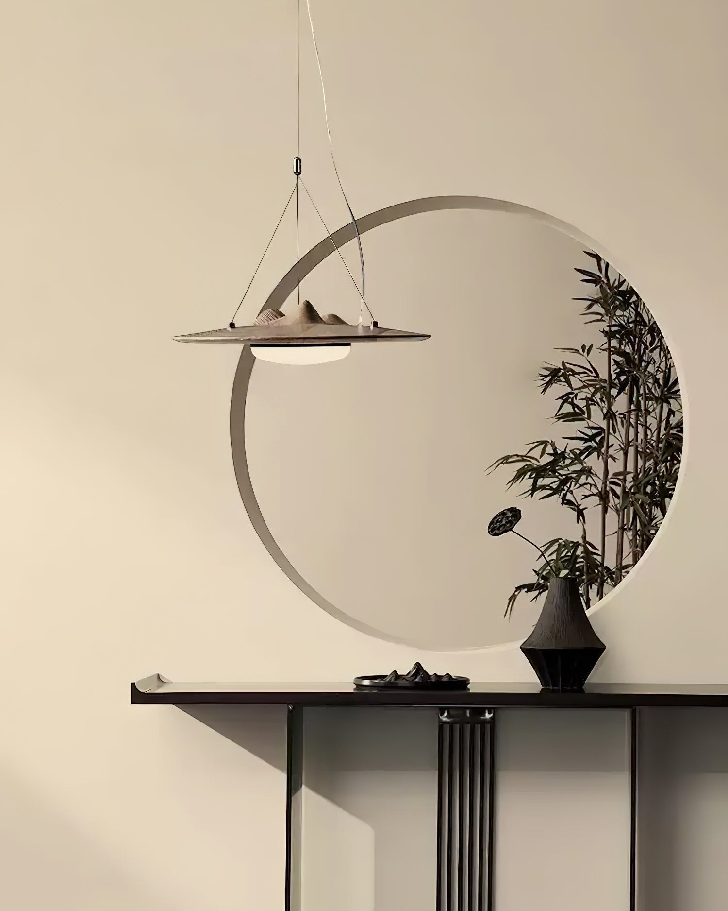 Vathea Premium Nordic Art Bois Pendentif Lampe