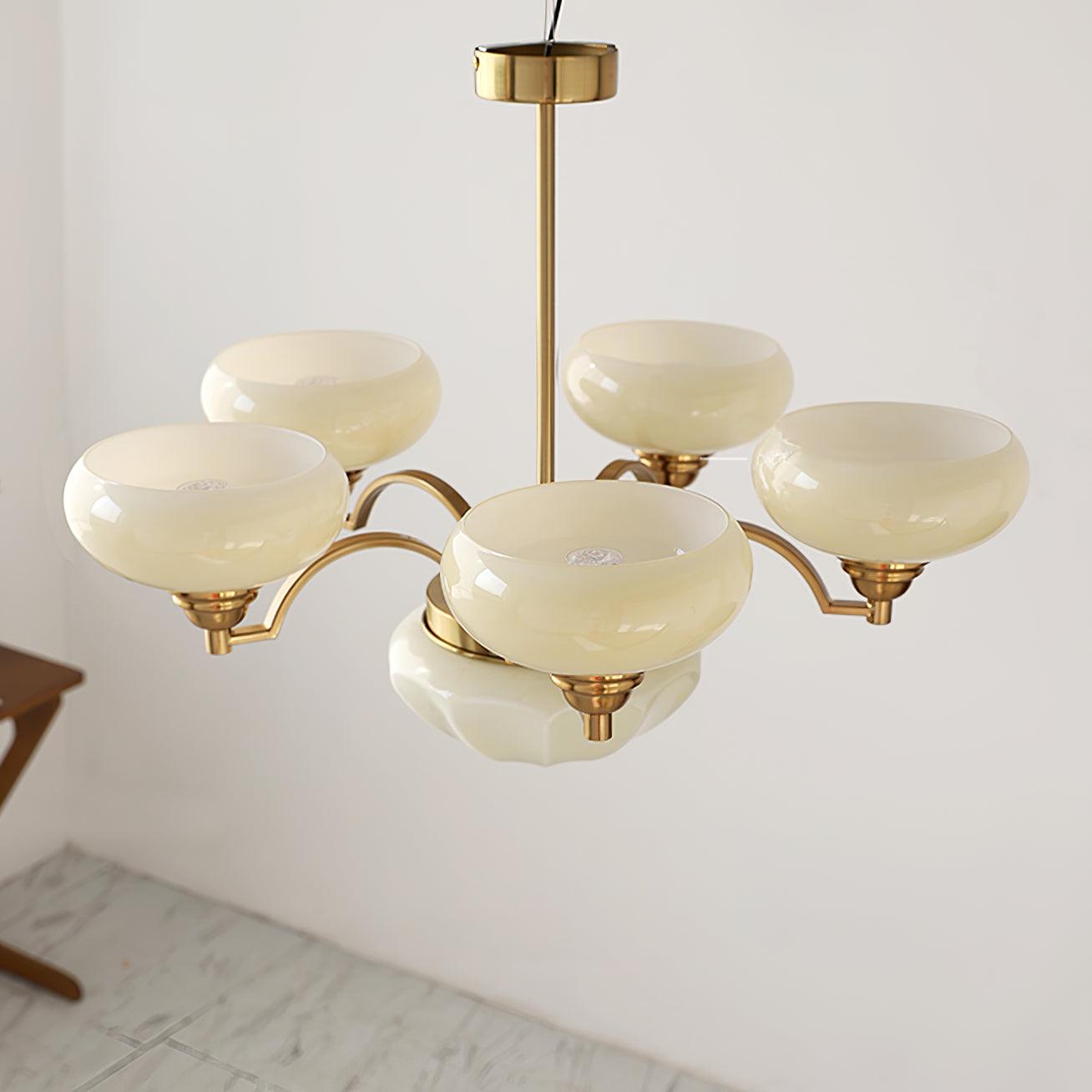 Lustra Lustre Warre Nickel Satiné Verre Fer