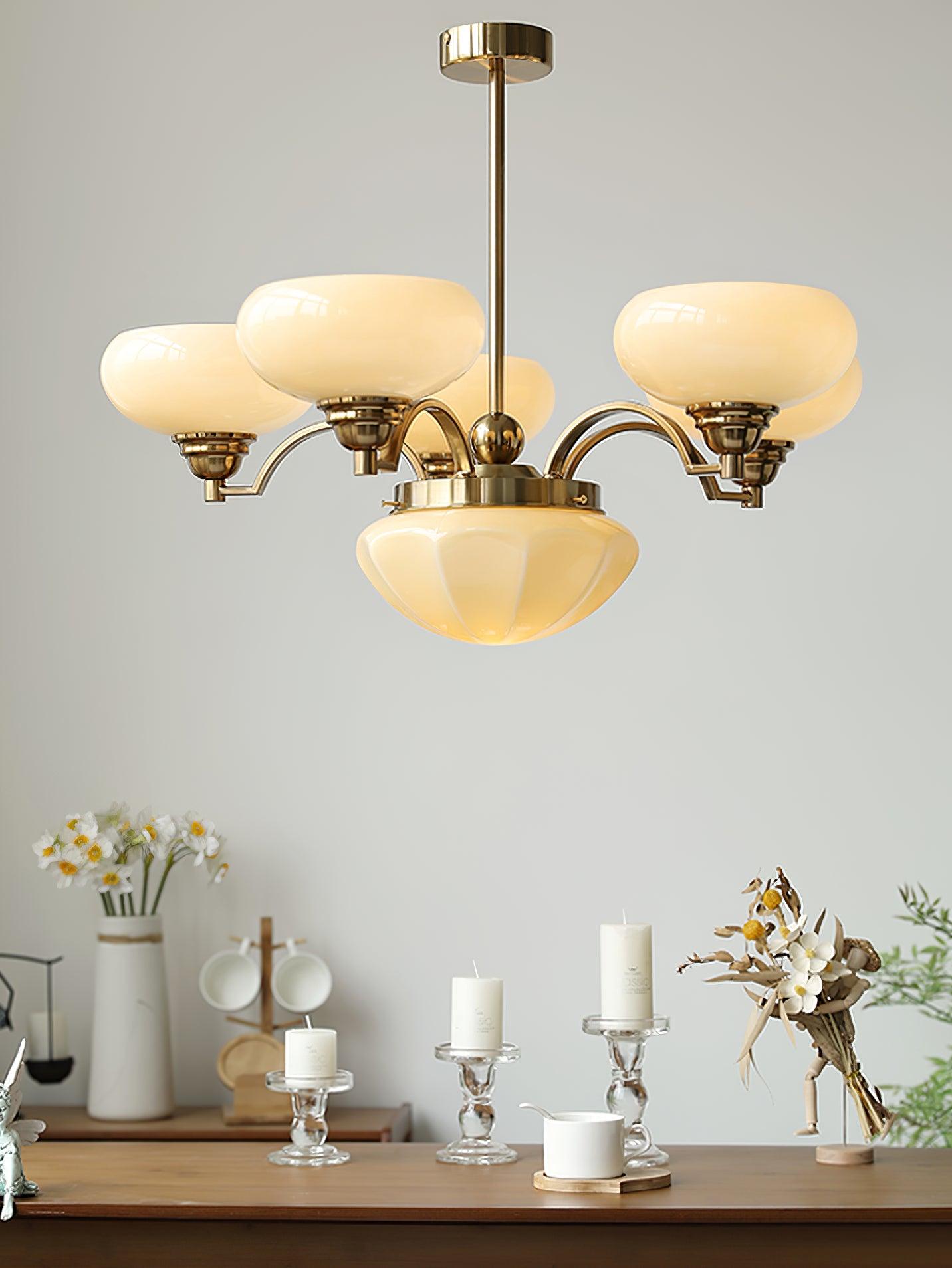 Lustra Lustre Warre Nickel Satiné Verre Fer