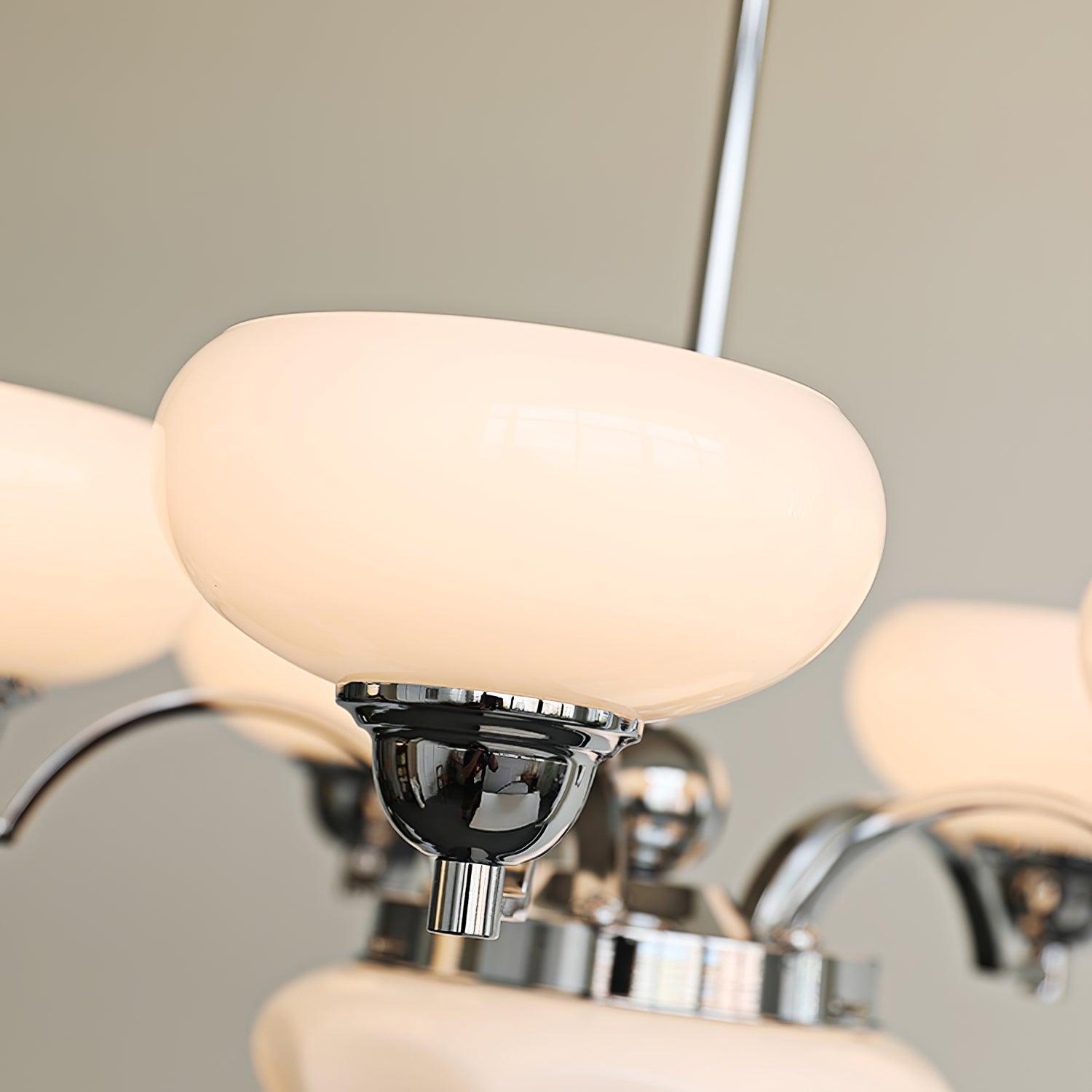 Lustra Lustre Warre Nickel Satiné Verre Fer