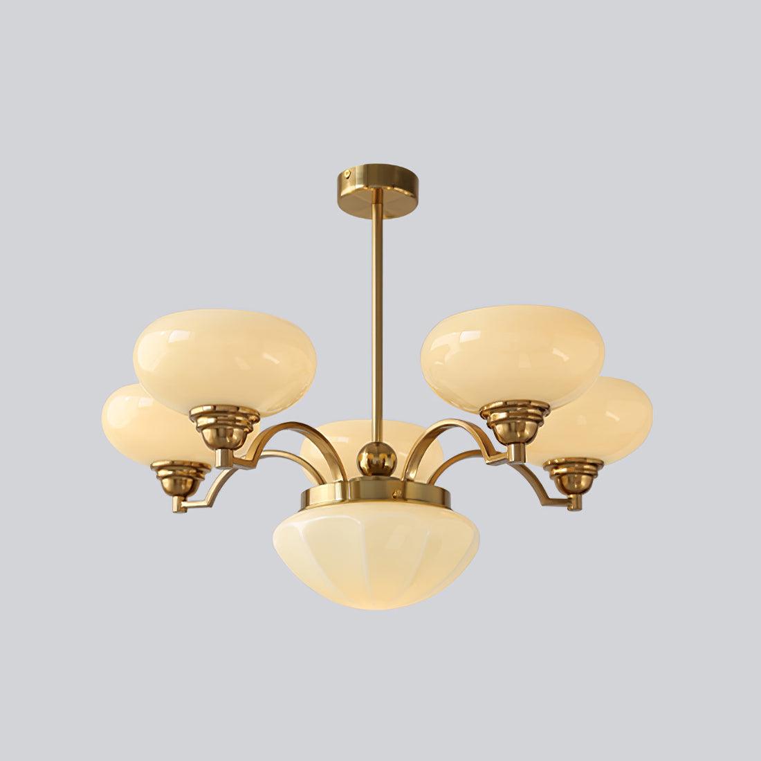 Lustra Lustre Warre Nickel Satiné Verre Fer