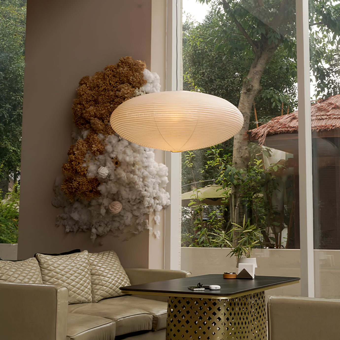 Lustra Suspension en Papier pour Salon