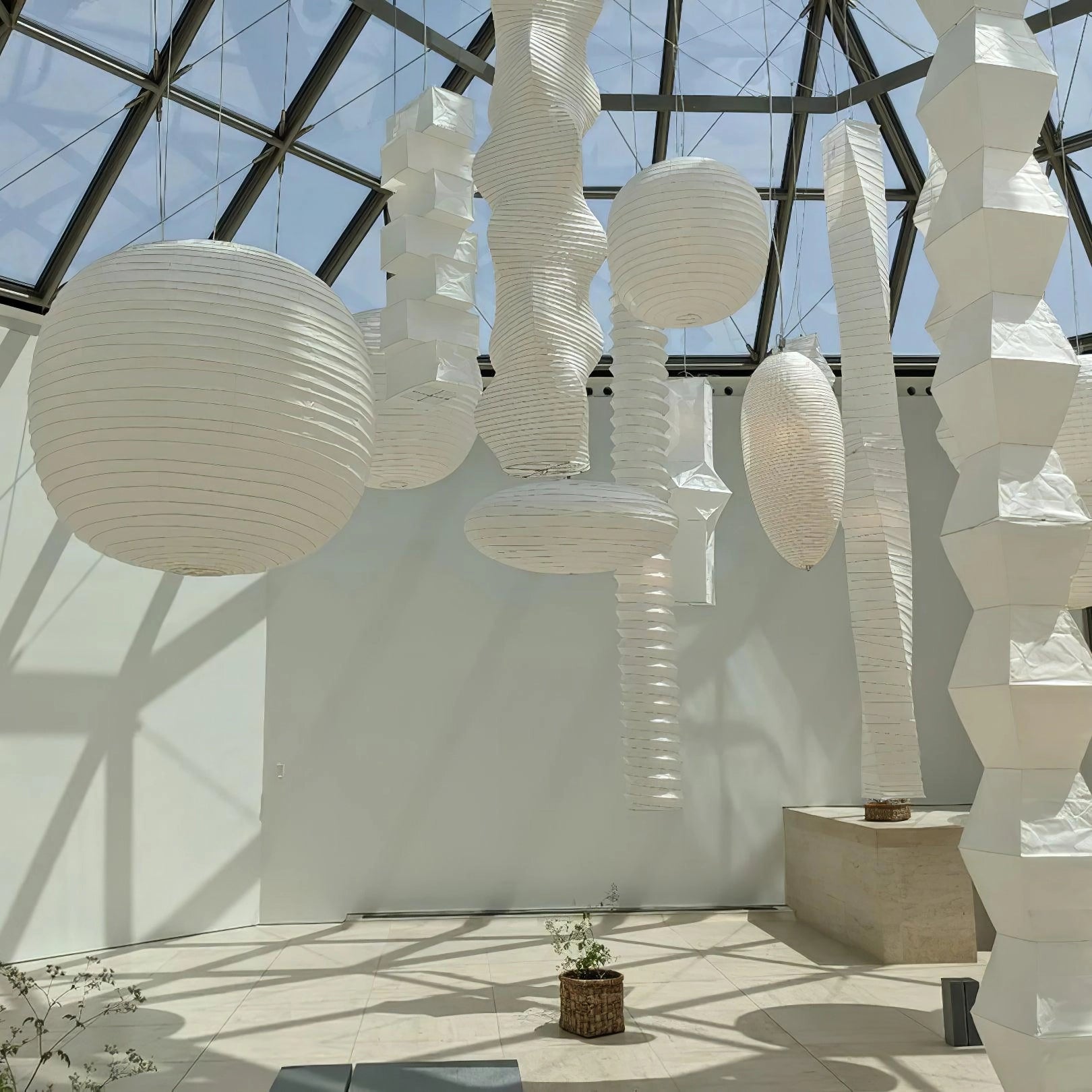 Lustra Suspension en Papier pour Salon