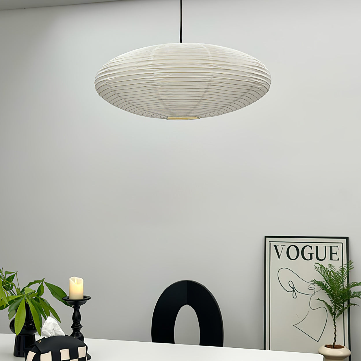Lustra Suspension en Papier pour Salon