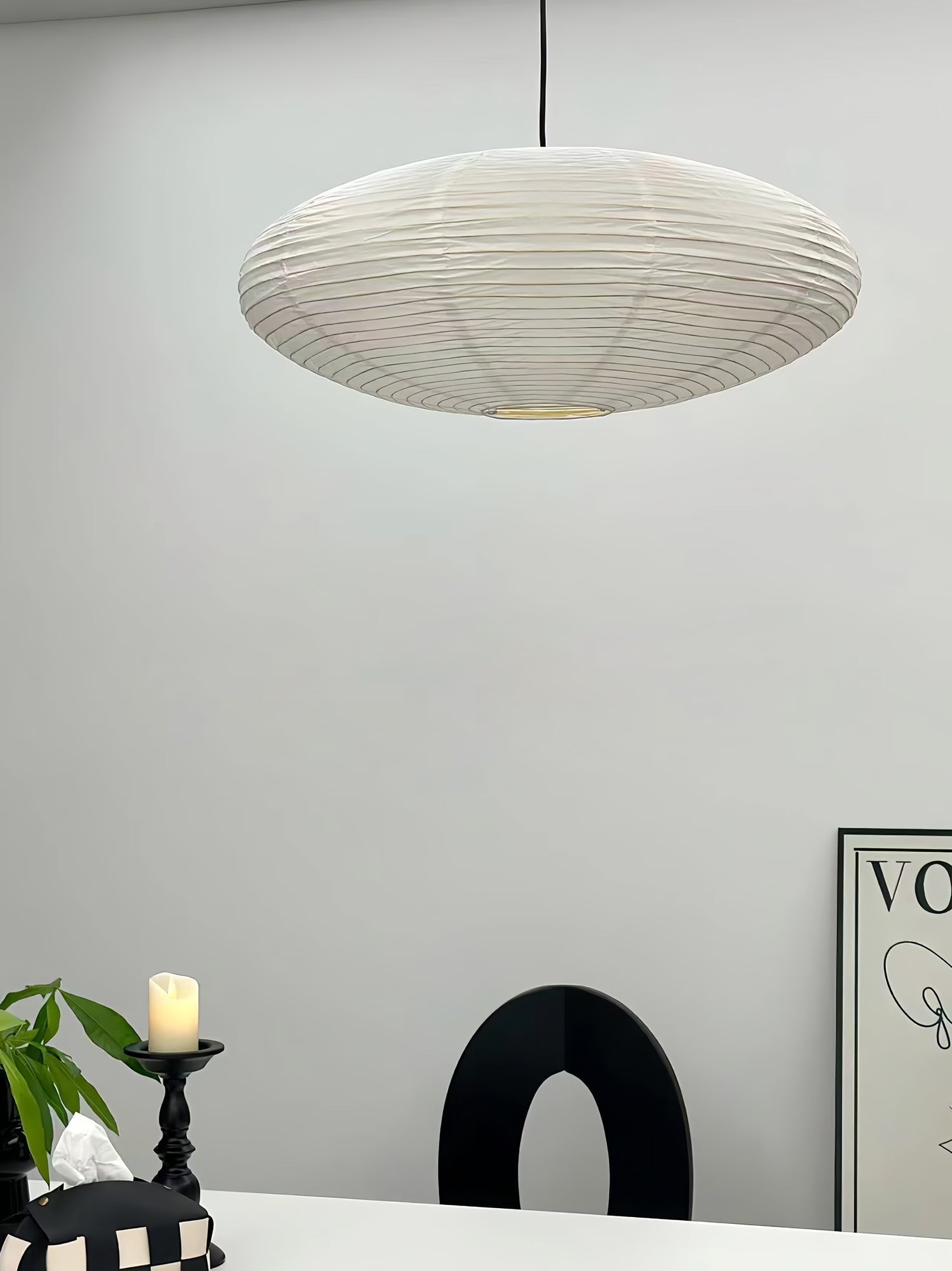 Lustra Suspension en Papier pour Salon