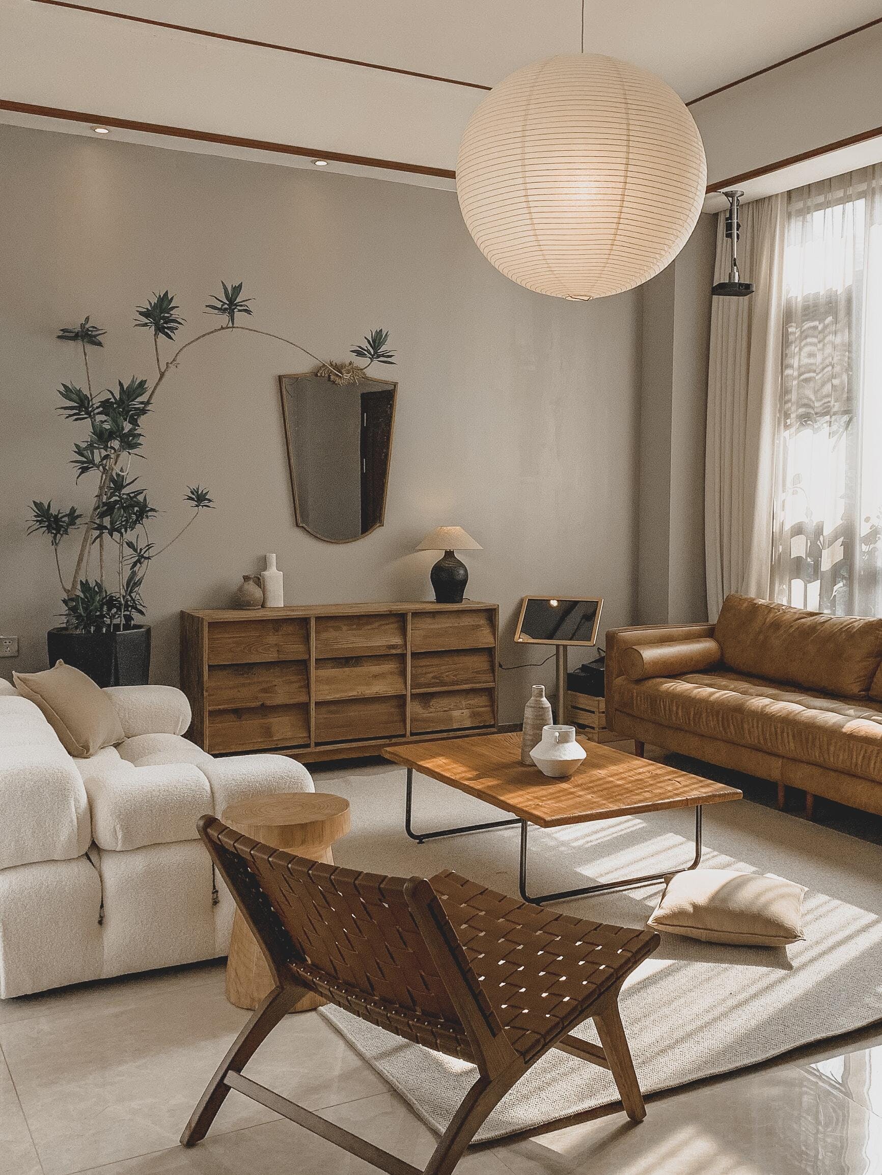 Lustra Suspension en Papier pour Salon