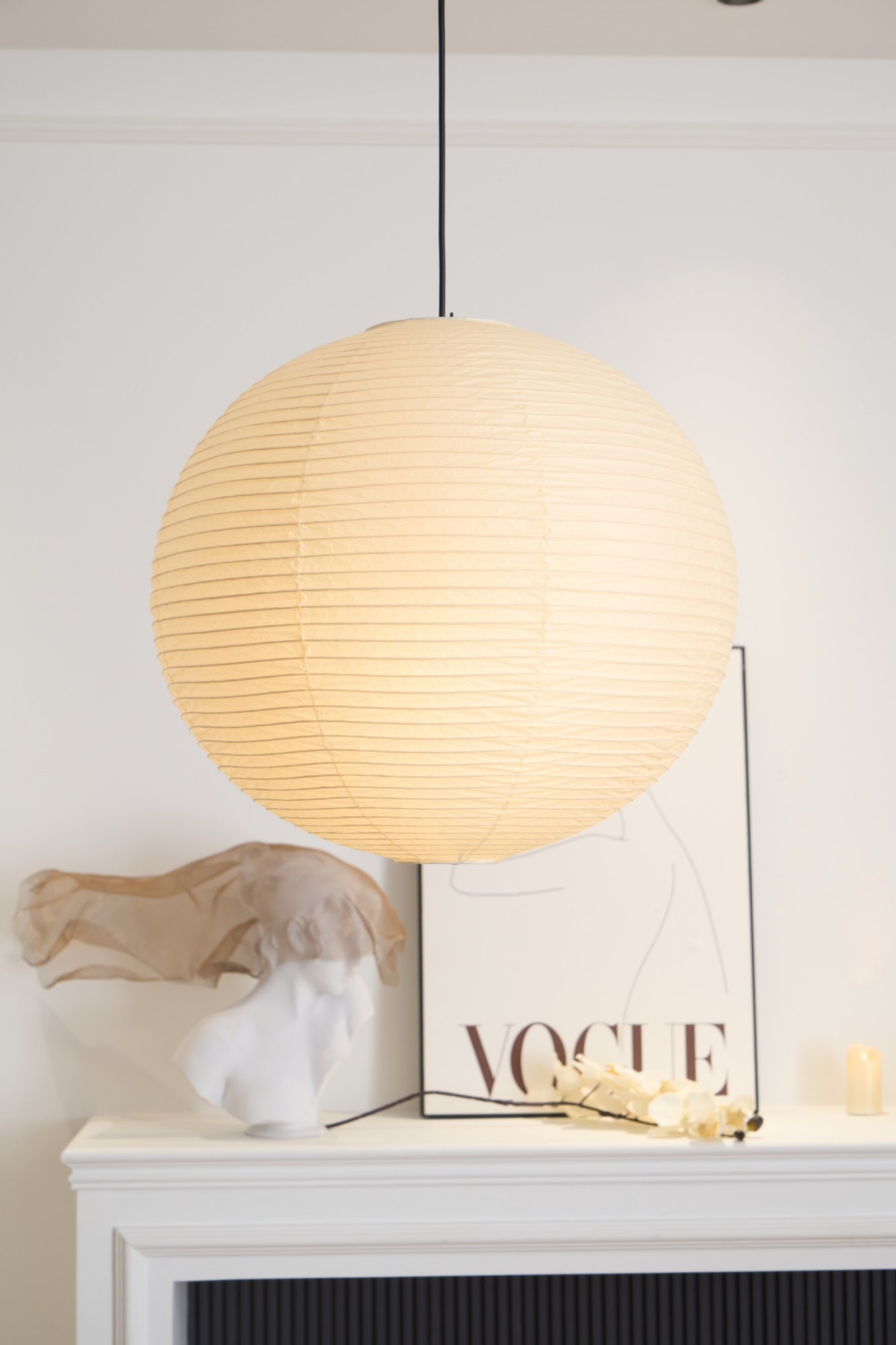 Lustra Suspension en Papier pour Salon