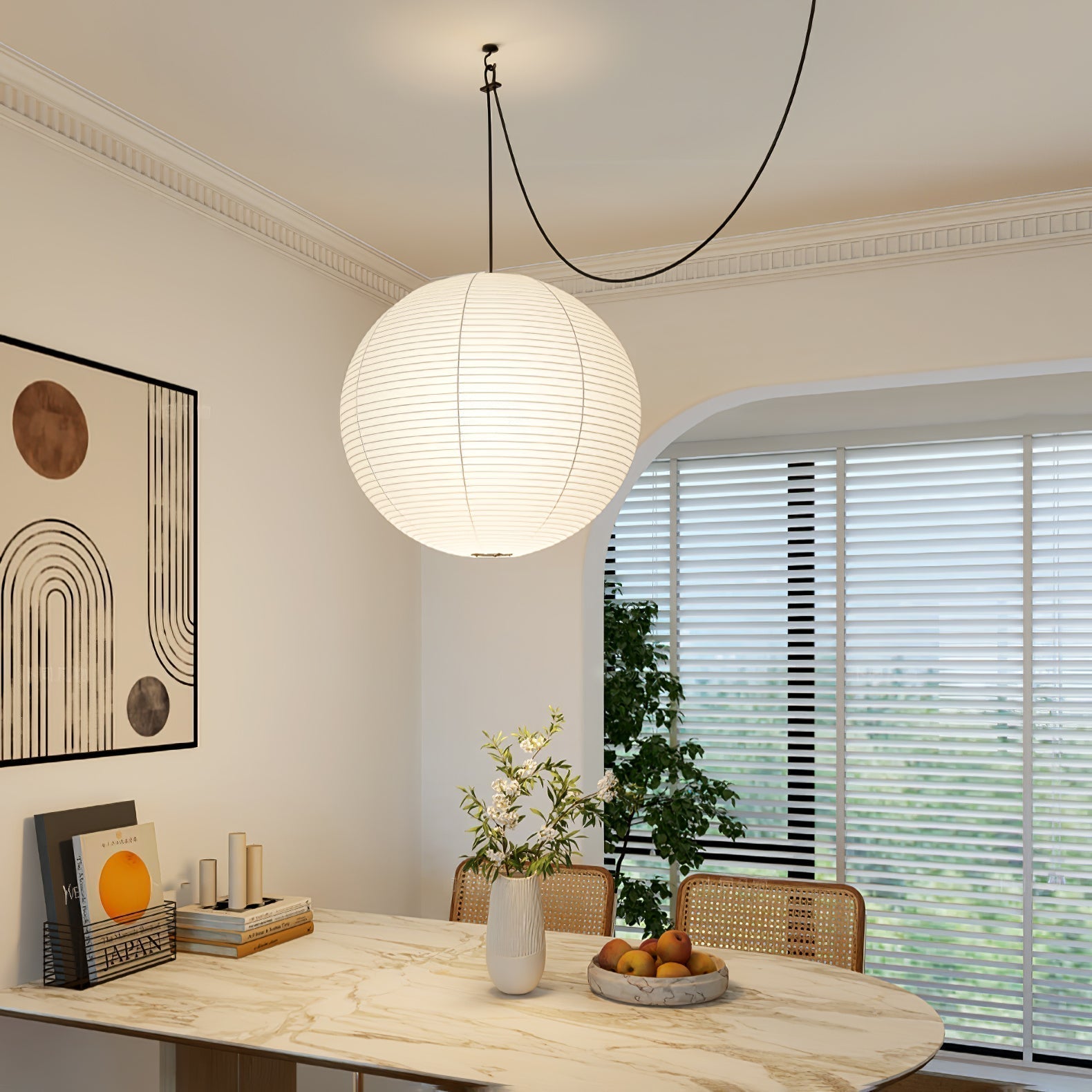 Lustra Suspension Lampe Lanternes en Papier