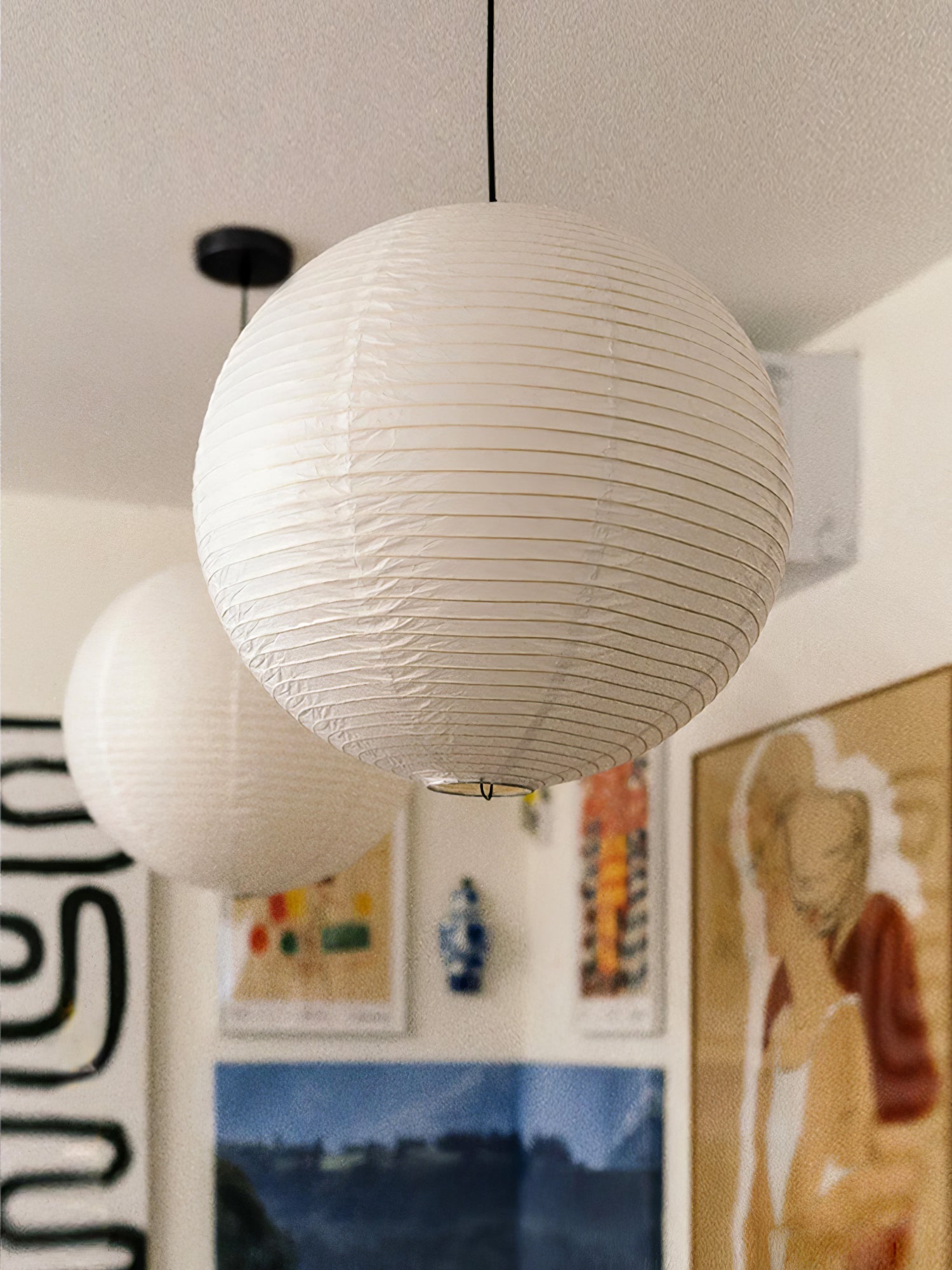 Vespace Papier Vintage Pendentif Lumière