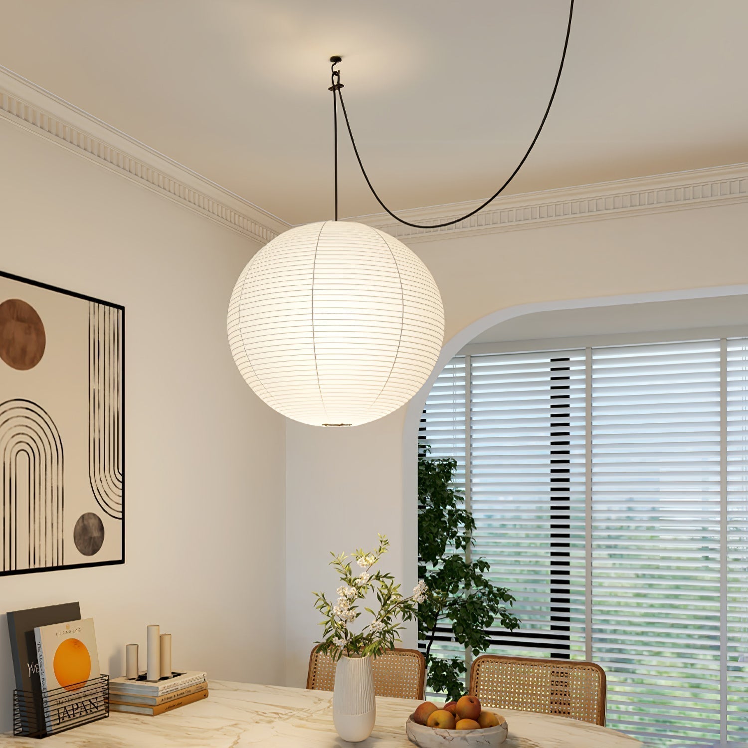 Lustra Suspension Lampe Lanternes en Papier