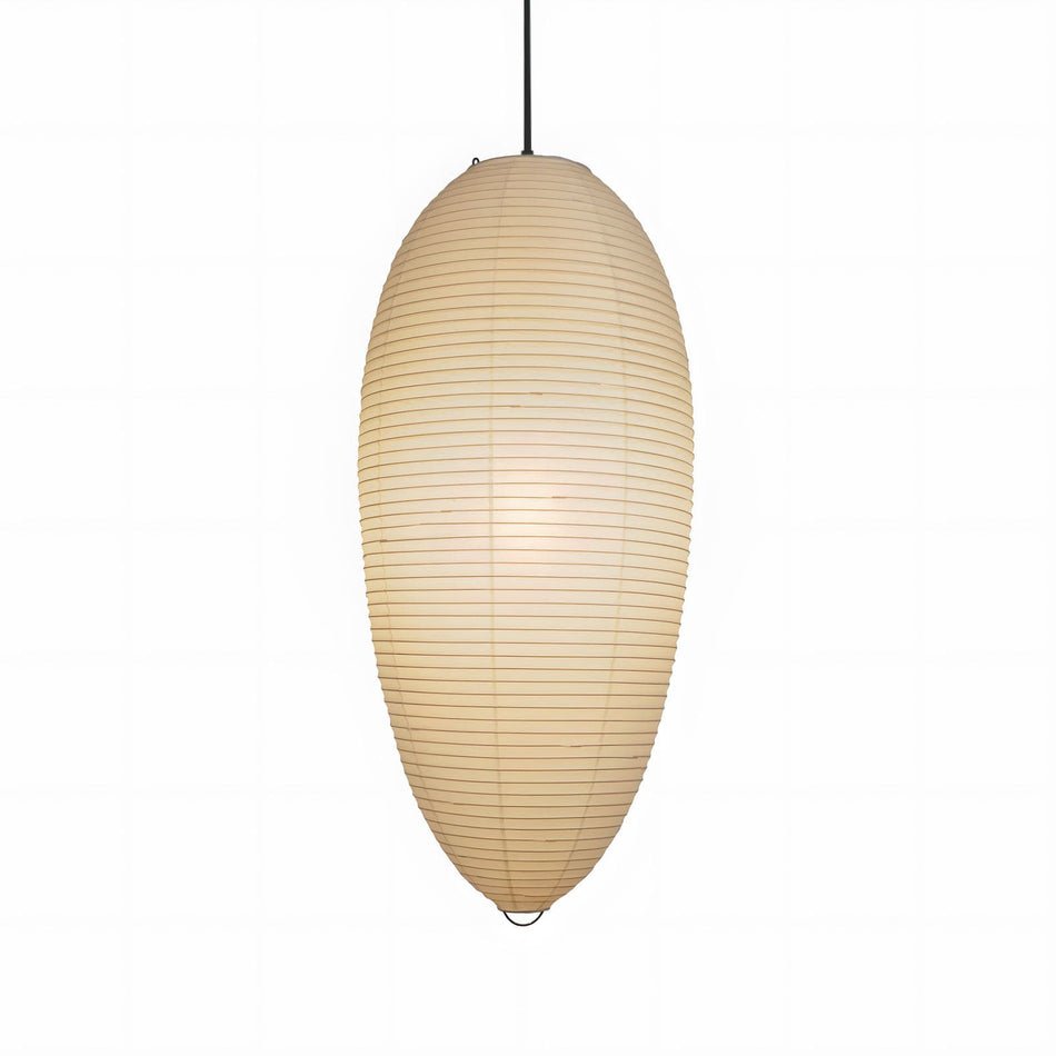 Myraean Moderne Minimaliste Wabi Châtaignier Papier Bambou Pendentif Lampe