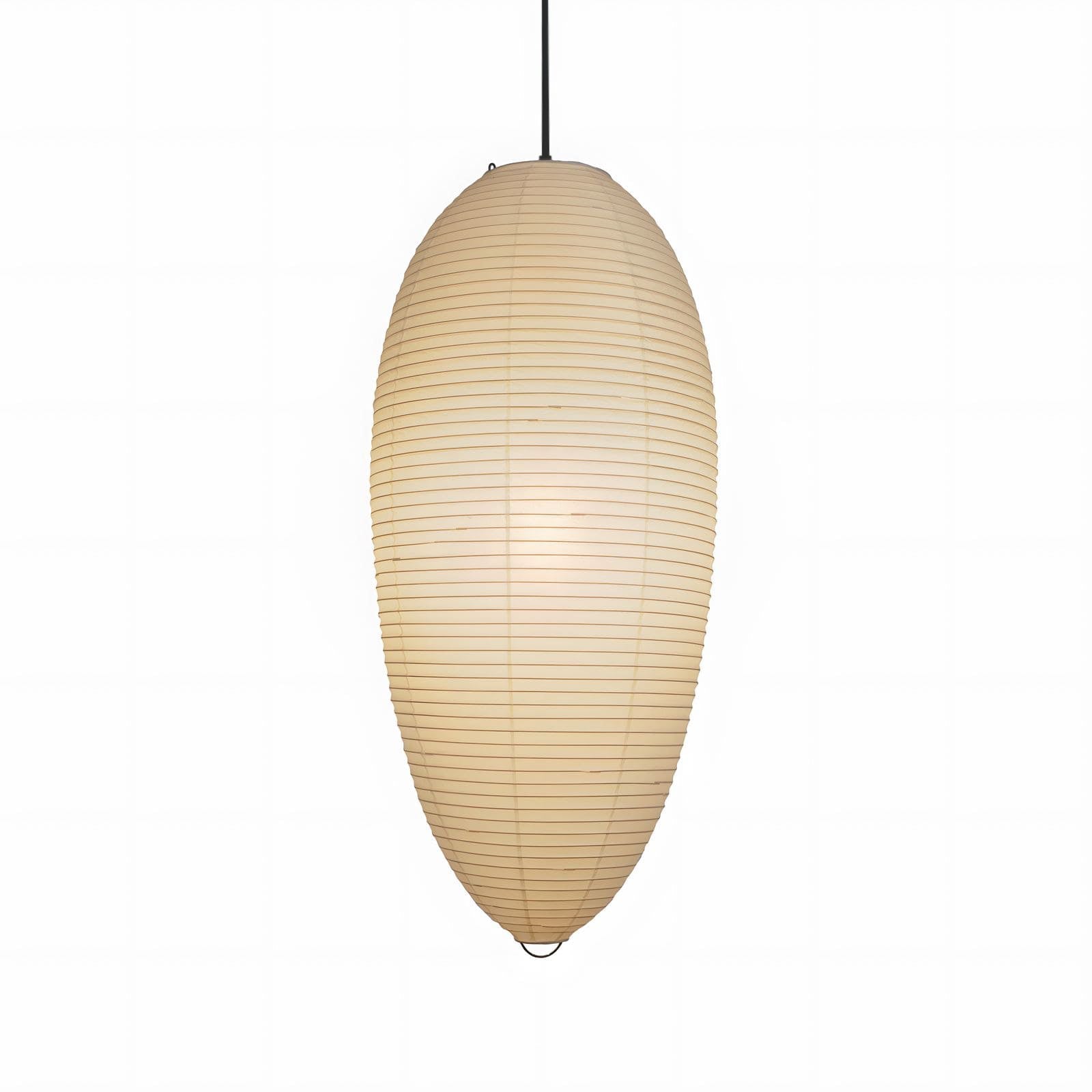 Myraean Moderne Minimaliste Wabi Châtaignier Papier Bambou Pendentif Lampe