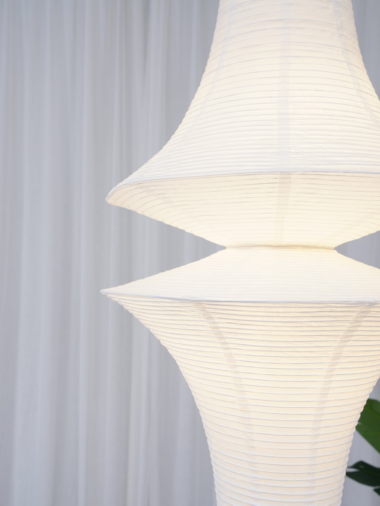 Lustra Suspension Luminaire Papier Washi E pour Salon