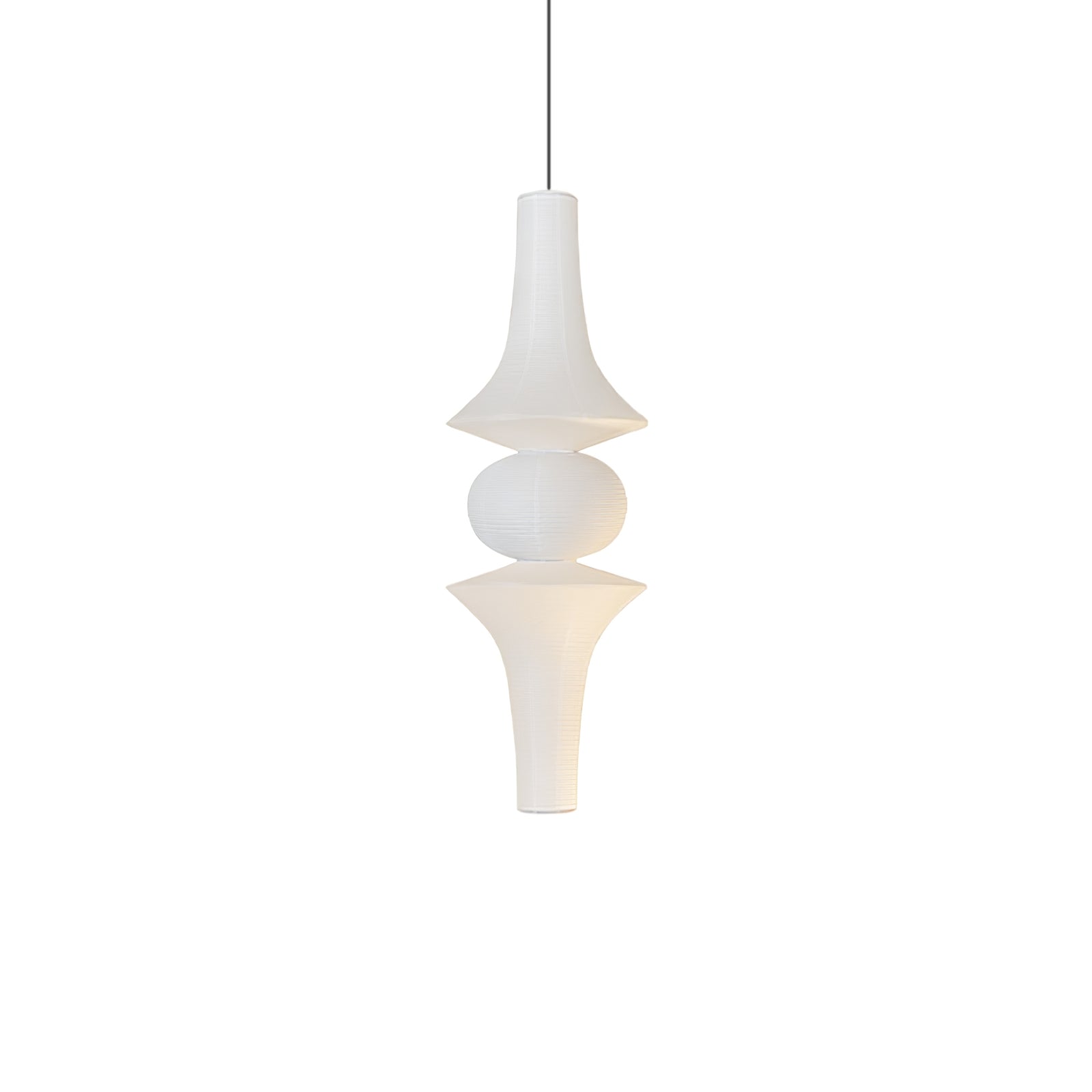 Lustra Suspension Luminaire Papier Washi E pour Salon