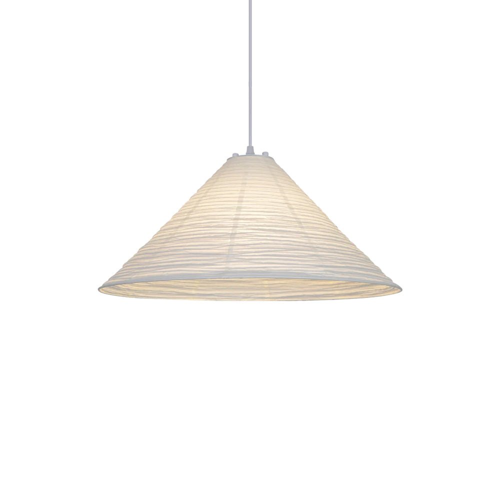 Conic Suspension Lampe Pyramidale en Papier