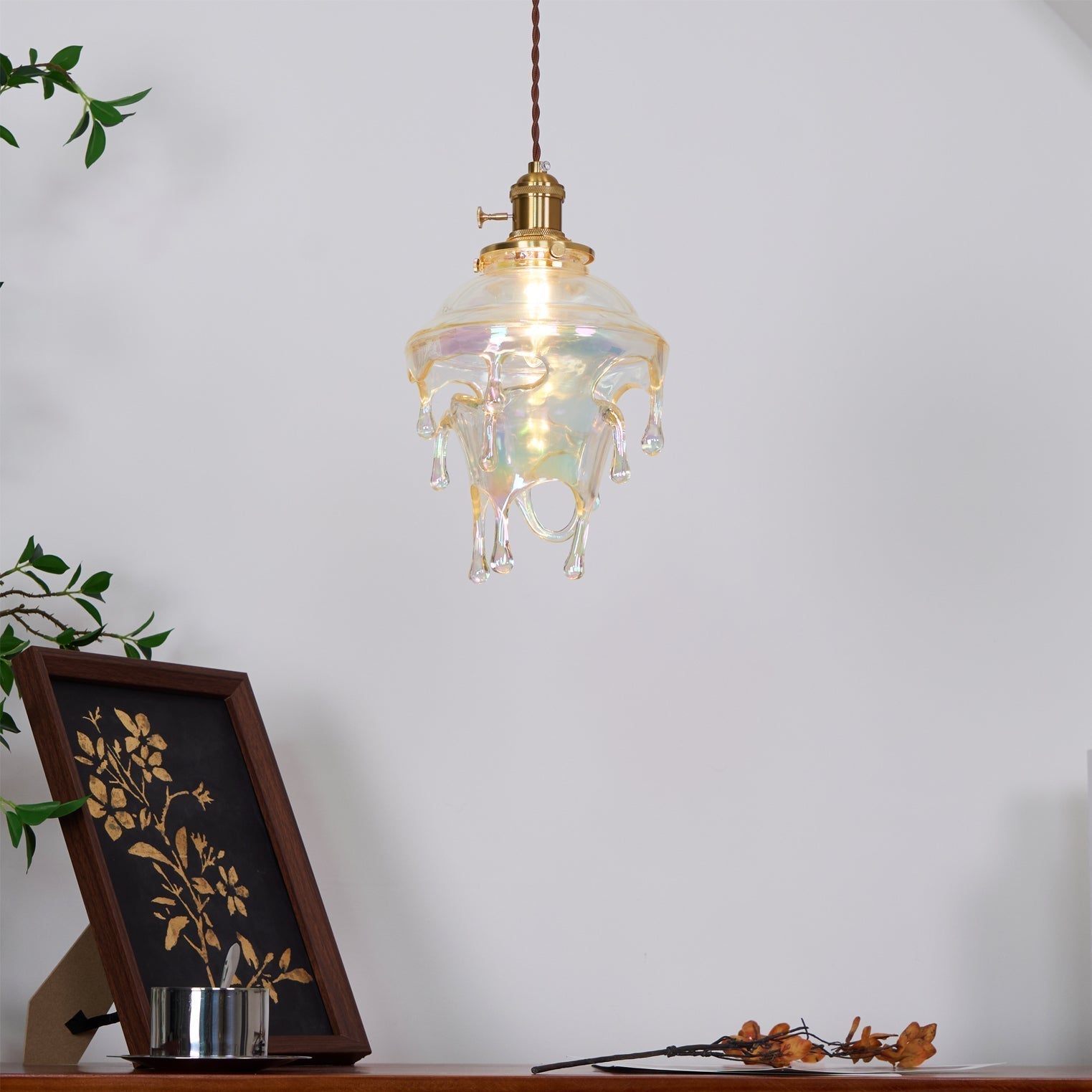 Luxora Suspension Goutte d’Eau Iridescente