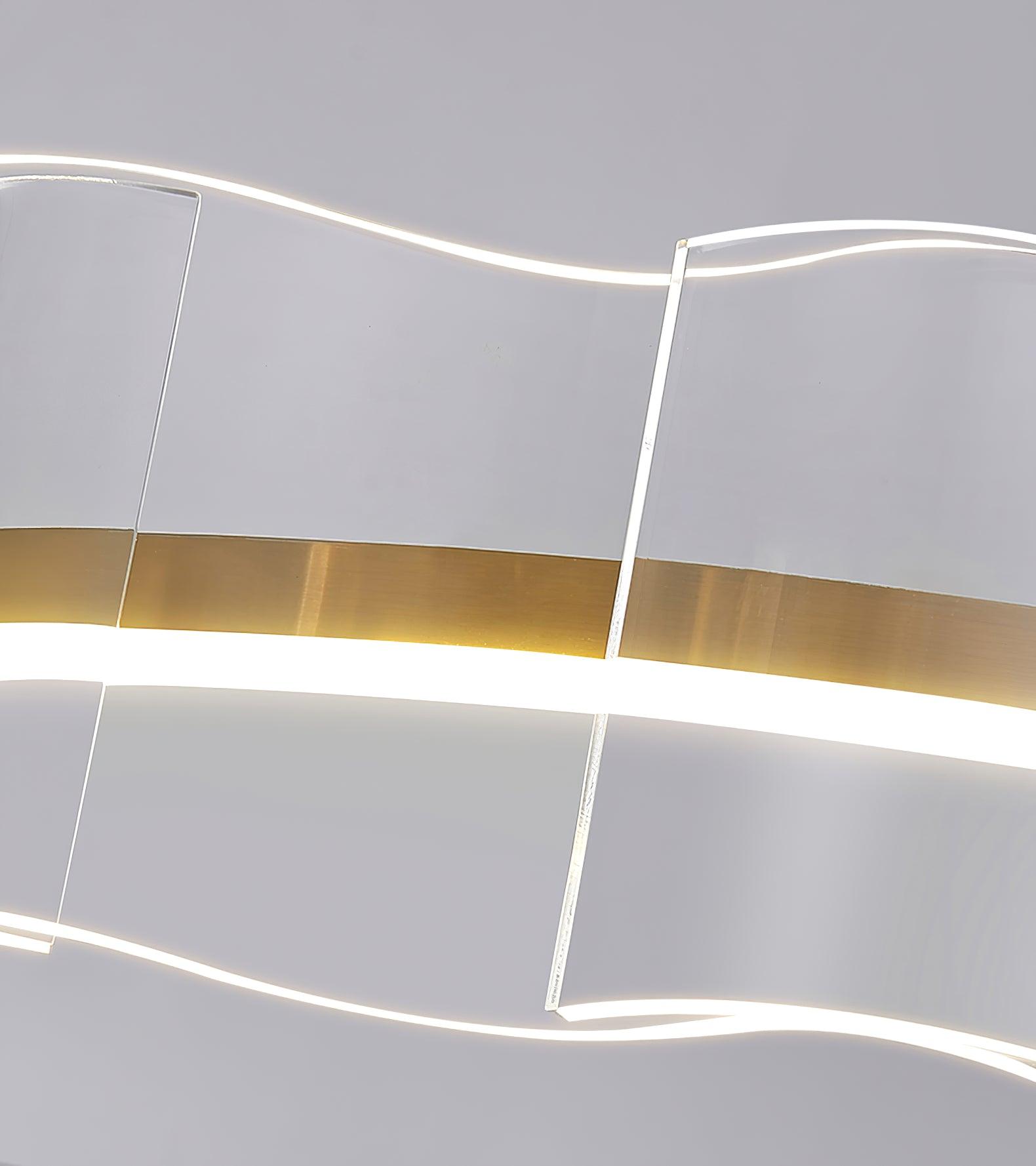 Acoustic Lustre en Verre Luxueux Moderne