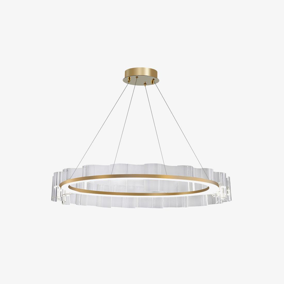 Acoustic Lustre en Verre Luxueux Moderne