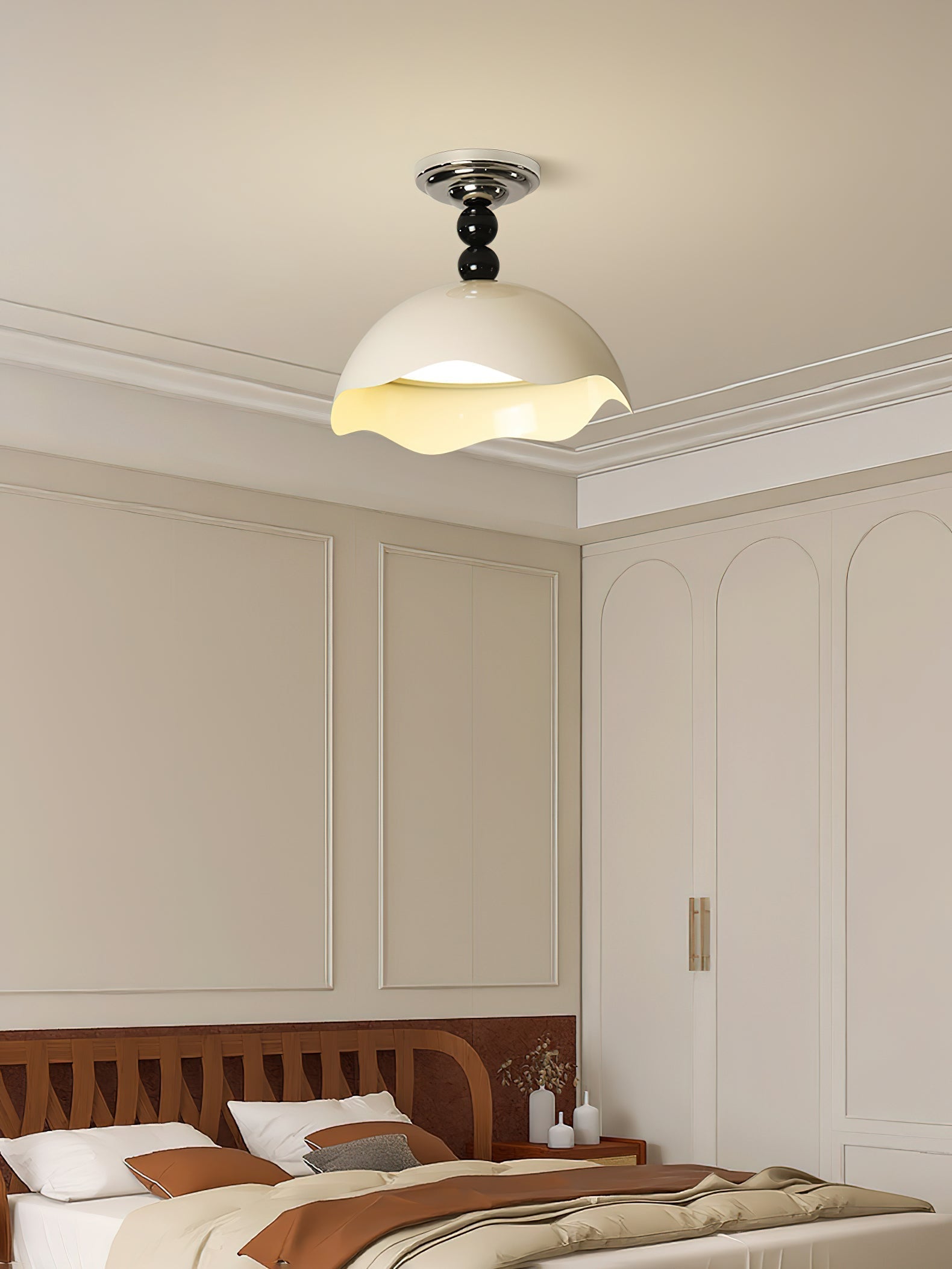Erlorus Lampe de Plafond Vague Art Nordique Crest