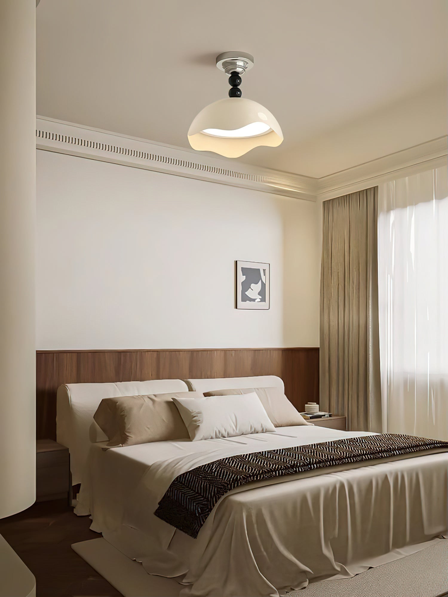 Erlorus Lampe de Plafond Vague Art Nordique Crest